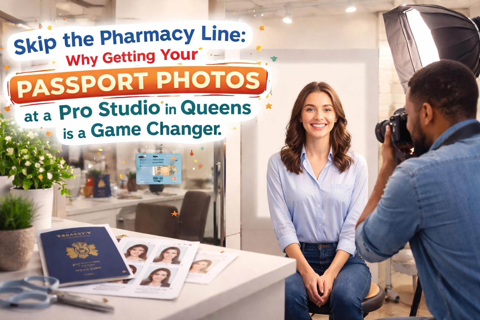 [HERO] Skip the Pharmacy Line: Why Getting Your Passport Photos at a Pro Studio in Queens is a Game Changer