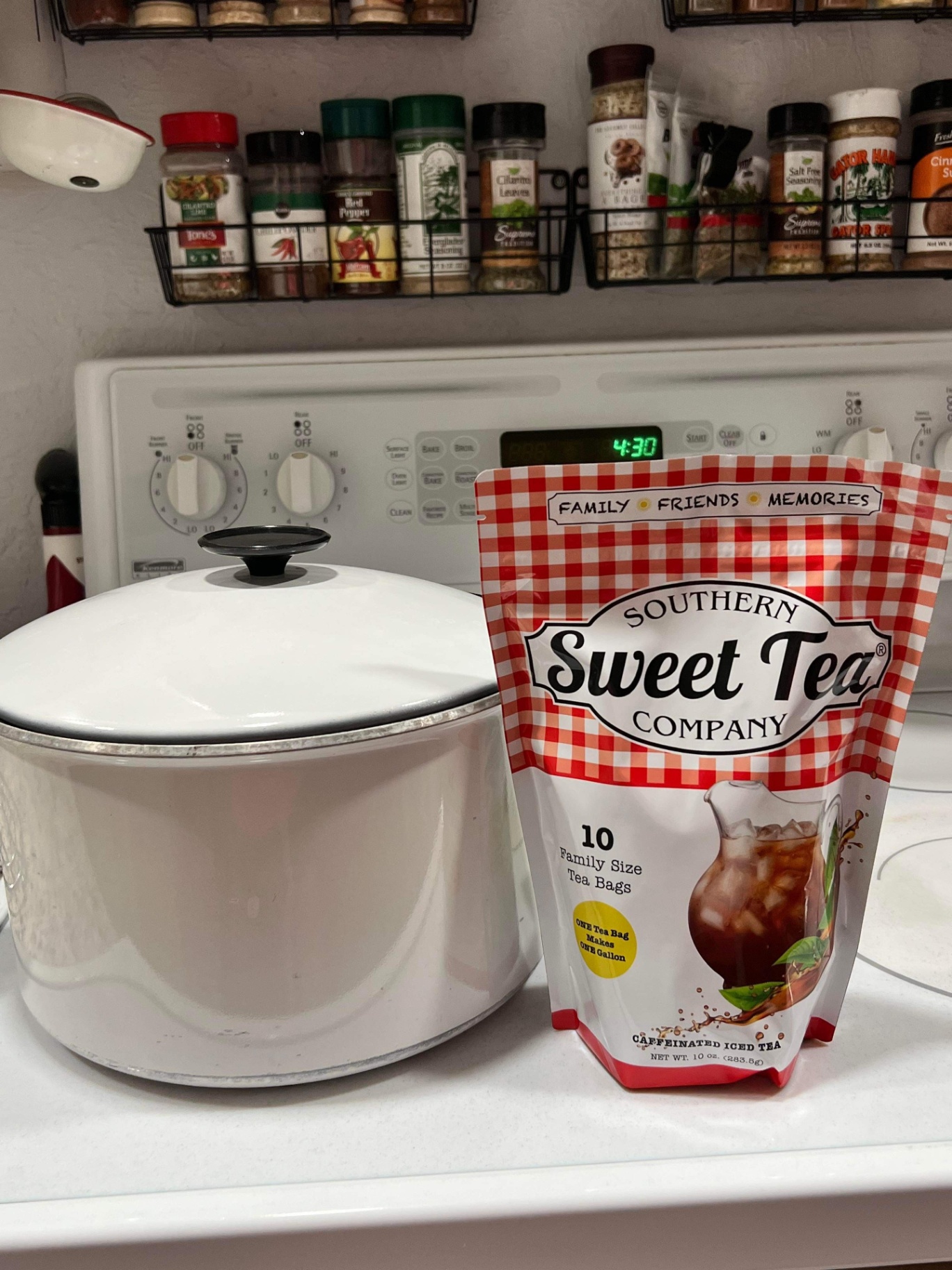 Southern Sweet Tea Company Tea Bags in Kitchen