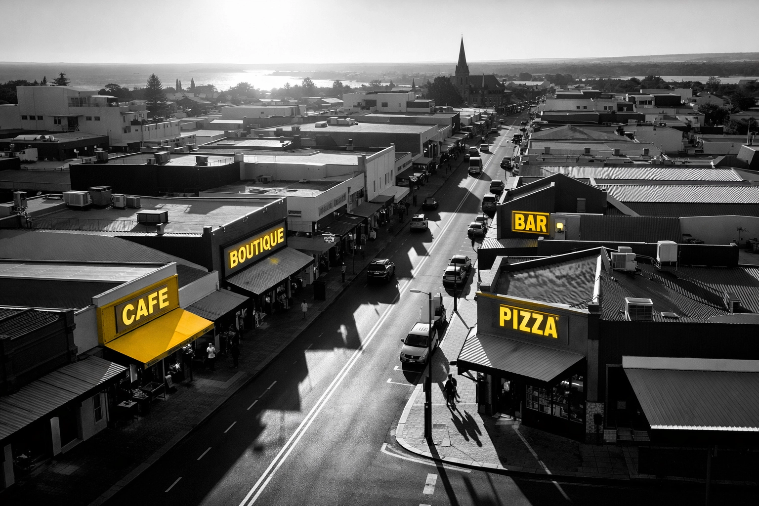 Bunbury CBD Victoria Street showcasing competitive local small business landscape