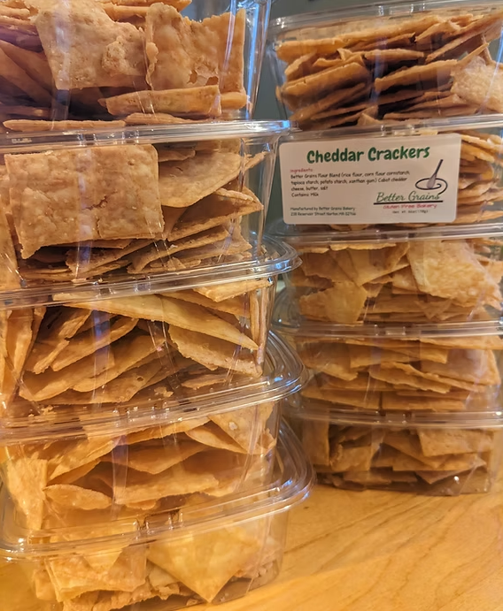 Handmade Cheddar Crackers Display