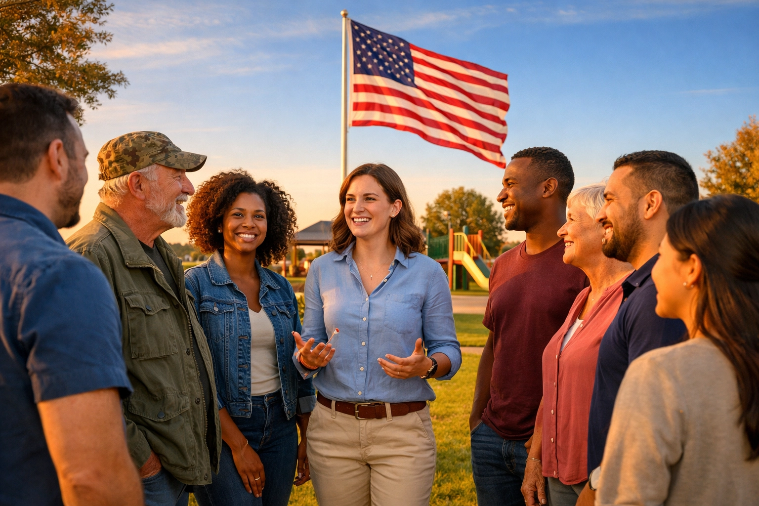 Pledge History Secrets Revealed: What Your History Textbooks Left Out Diverse community members and veterans gathering to celebrate unity for America
