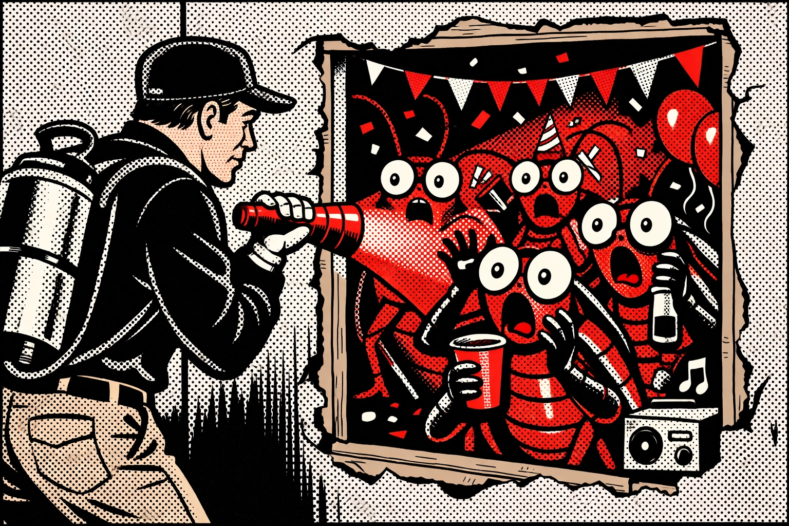 Pest X technician finding roaches behind walls to provide the best pest control in Birmingham AL.