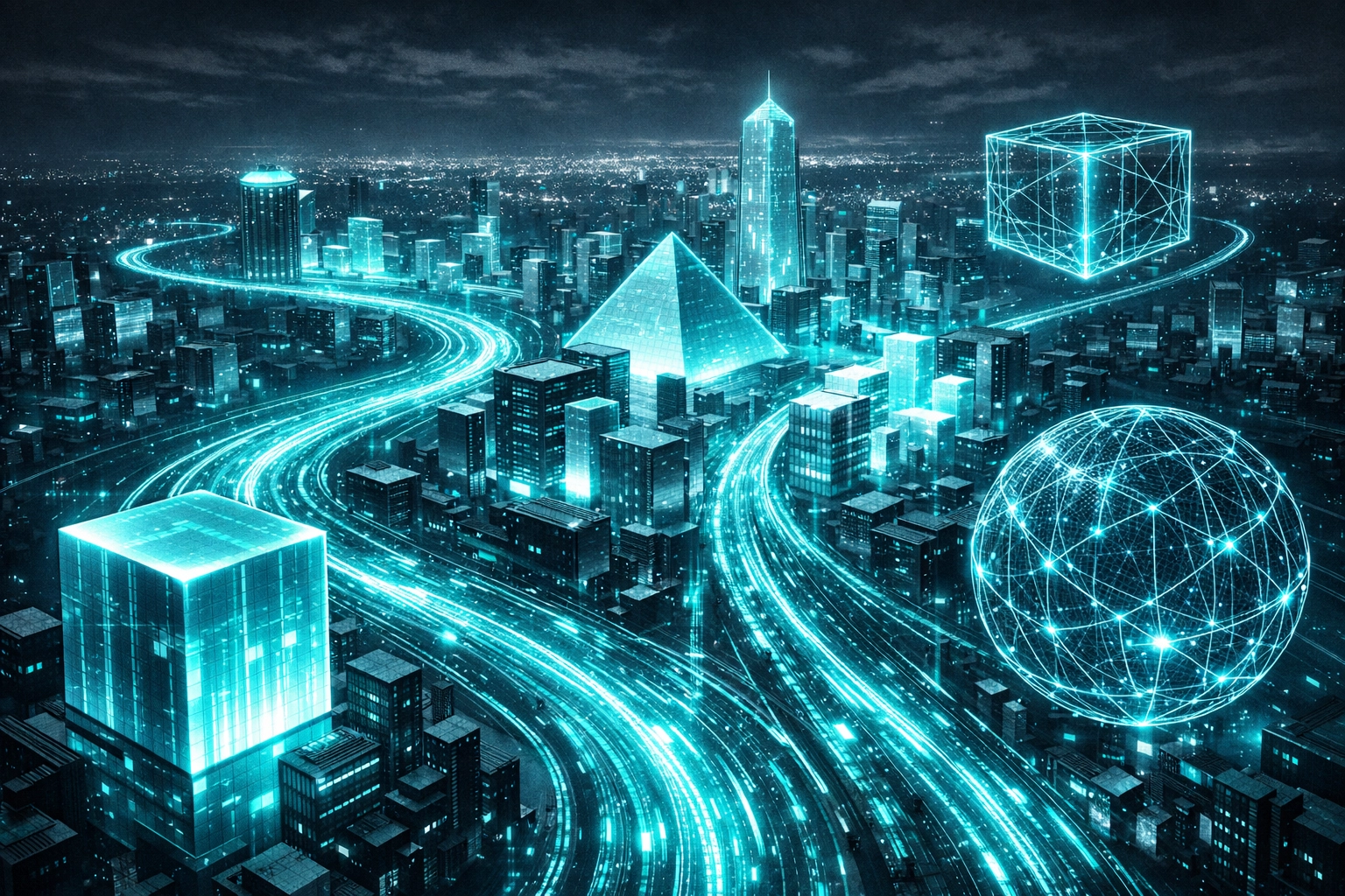 A digital metropolis map representing entity-based authority and topical clusters in 2026.