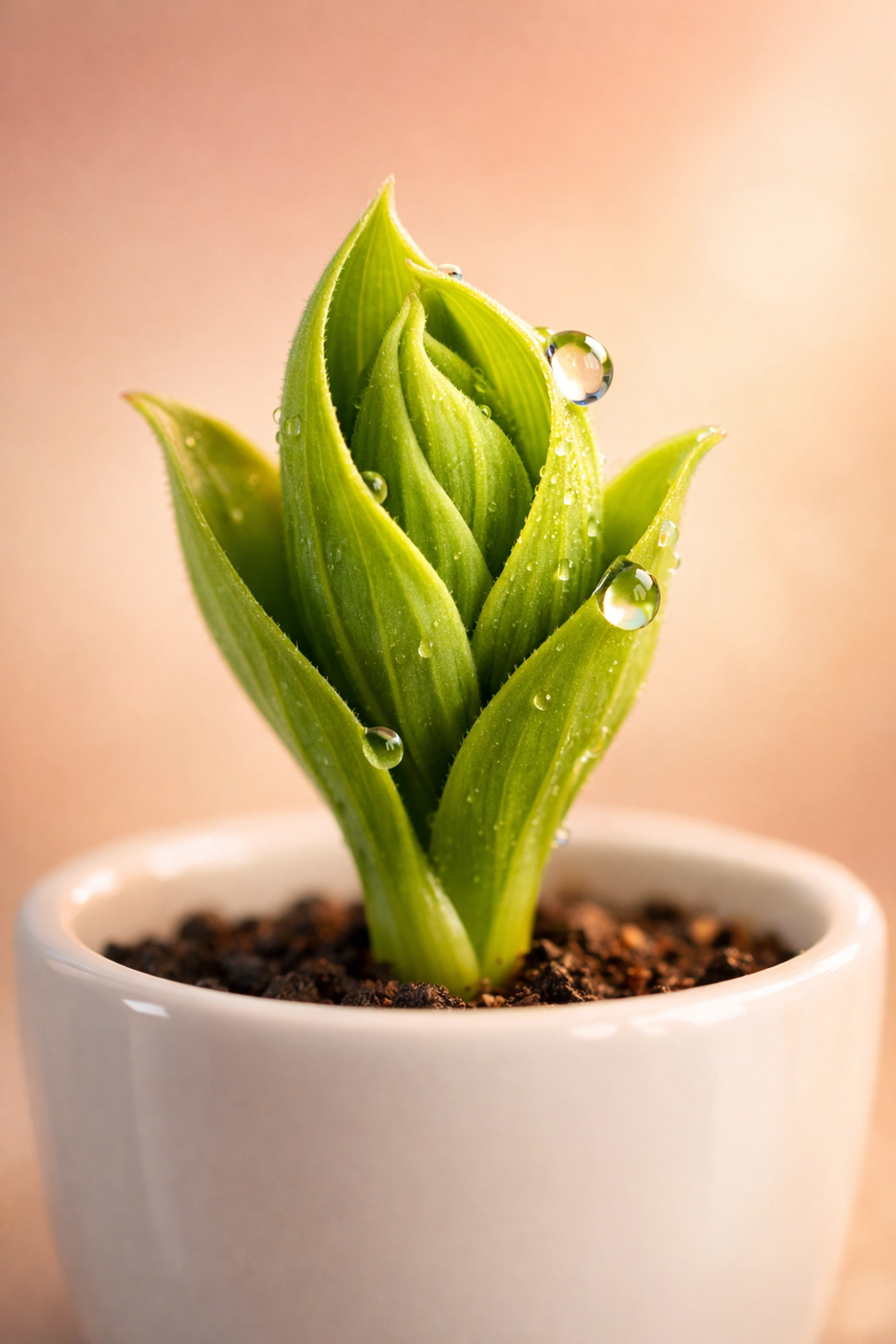 A sprouting green plant symbolizing growth and the benefits of investing in your mental wellness.
