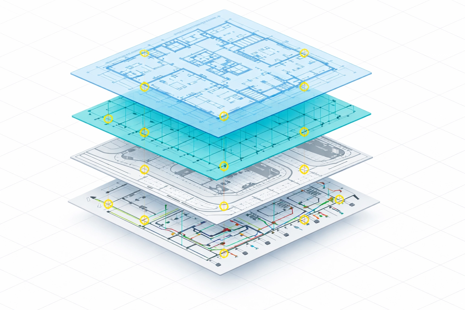 Coordinated architectural and engineering plans for Florida construction permit application