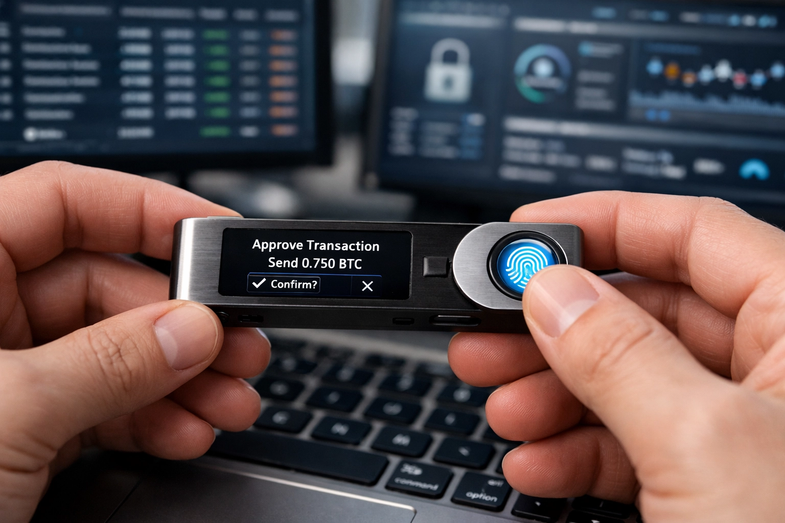 Hardware wallet device for secure self-custody of cryptocurrency private keys