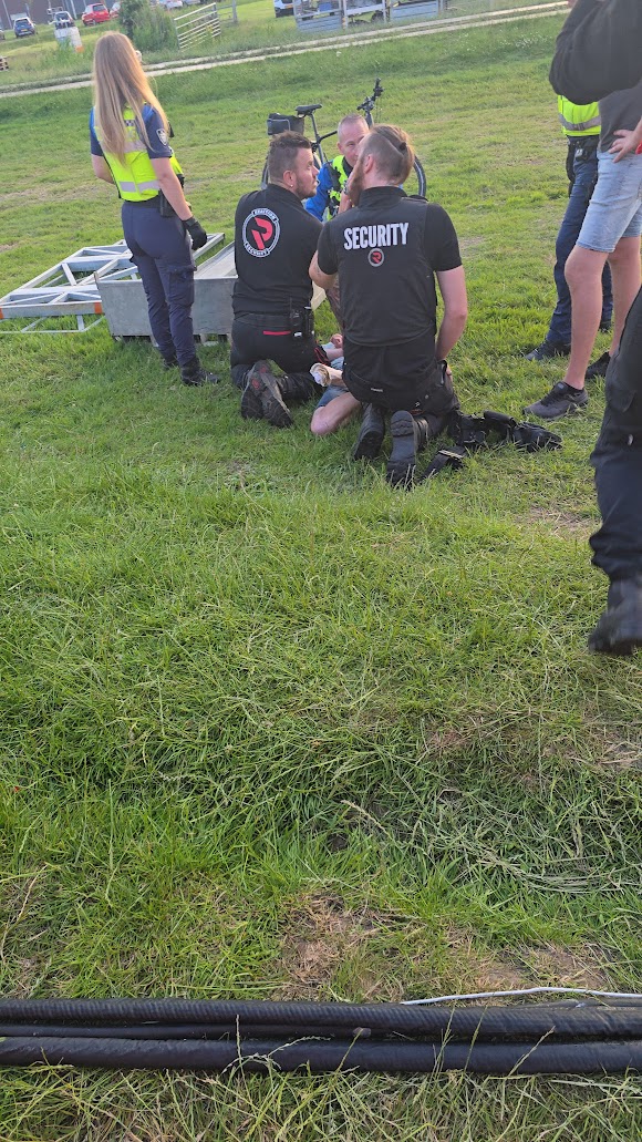 Reaction Security event security staff and local police incident response