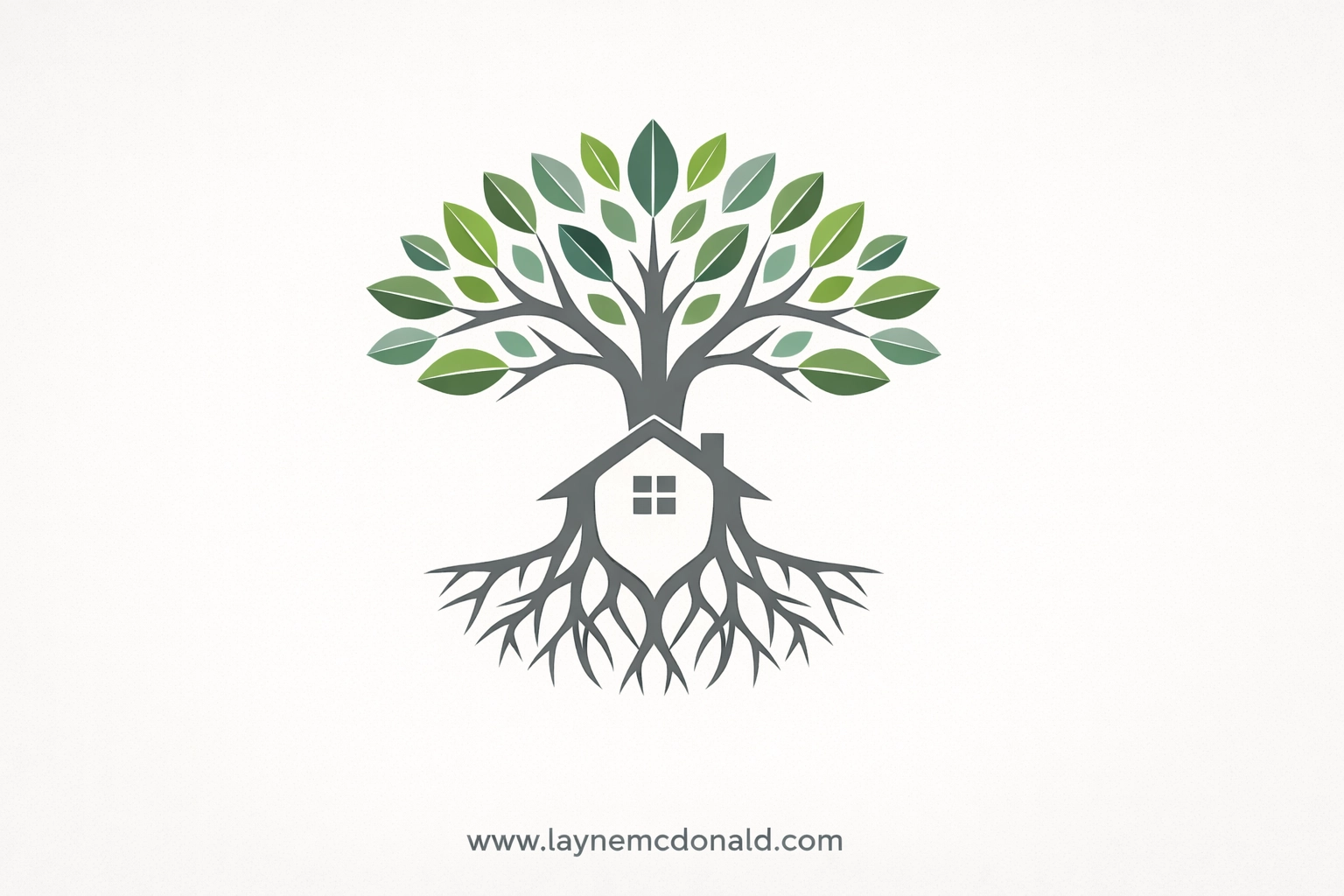 Vector art of a tree rooted in a home, symbolizing a strong foundation for a family media agreement.