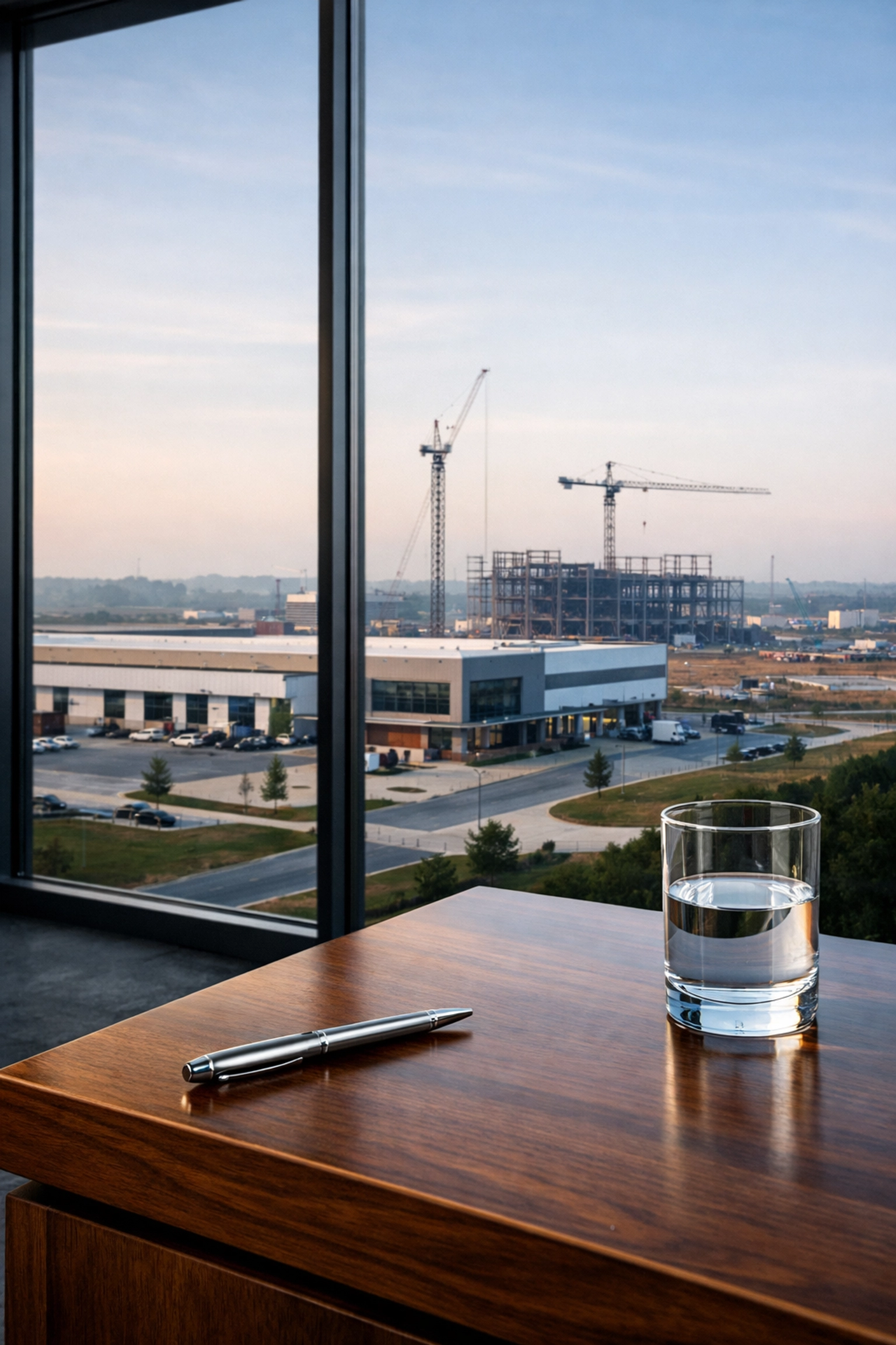 Modern office view of industrial growth in Mississippi, showing prime market conditions for sellers.