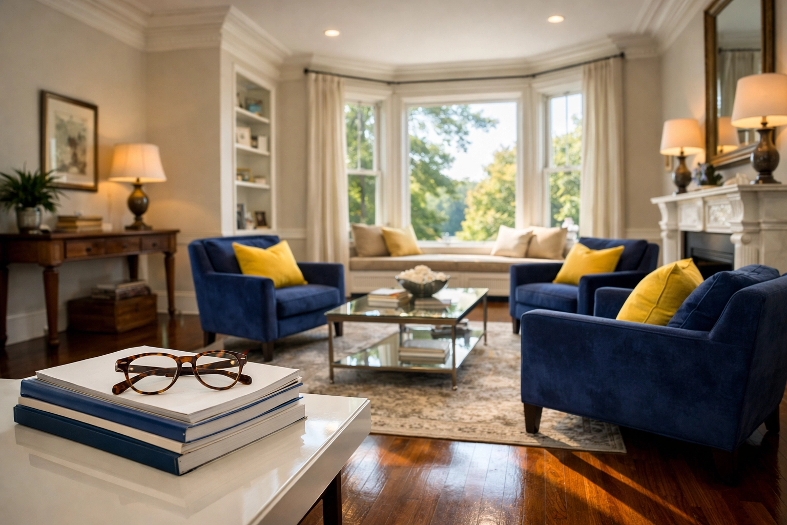 Immaculate Worcester home interior near Holy Cross prepared by professional maid services Worcester.