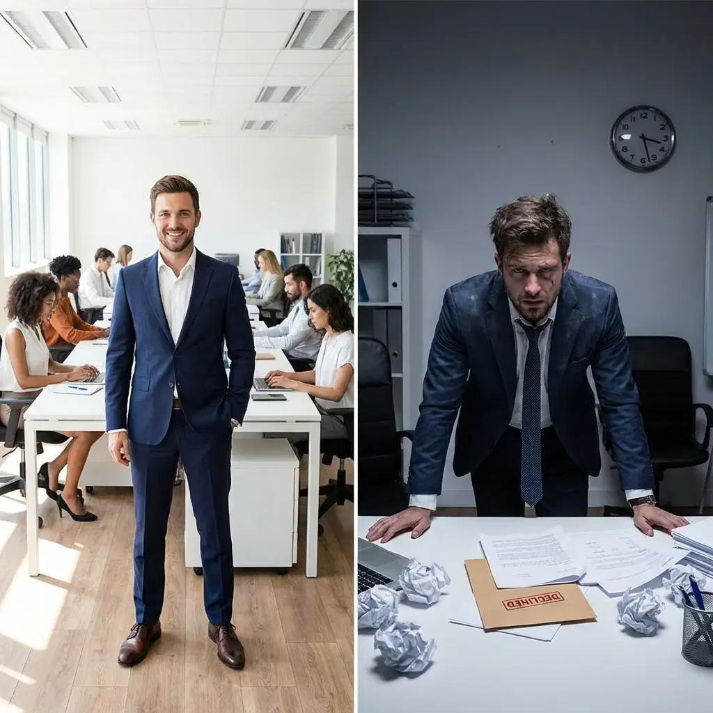 approval-vs-decline-businessmen-split-image.webp