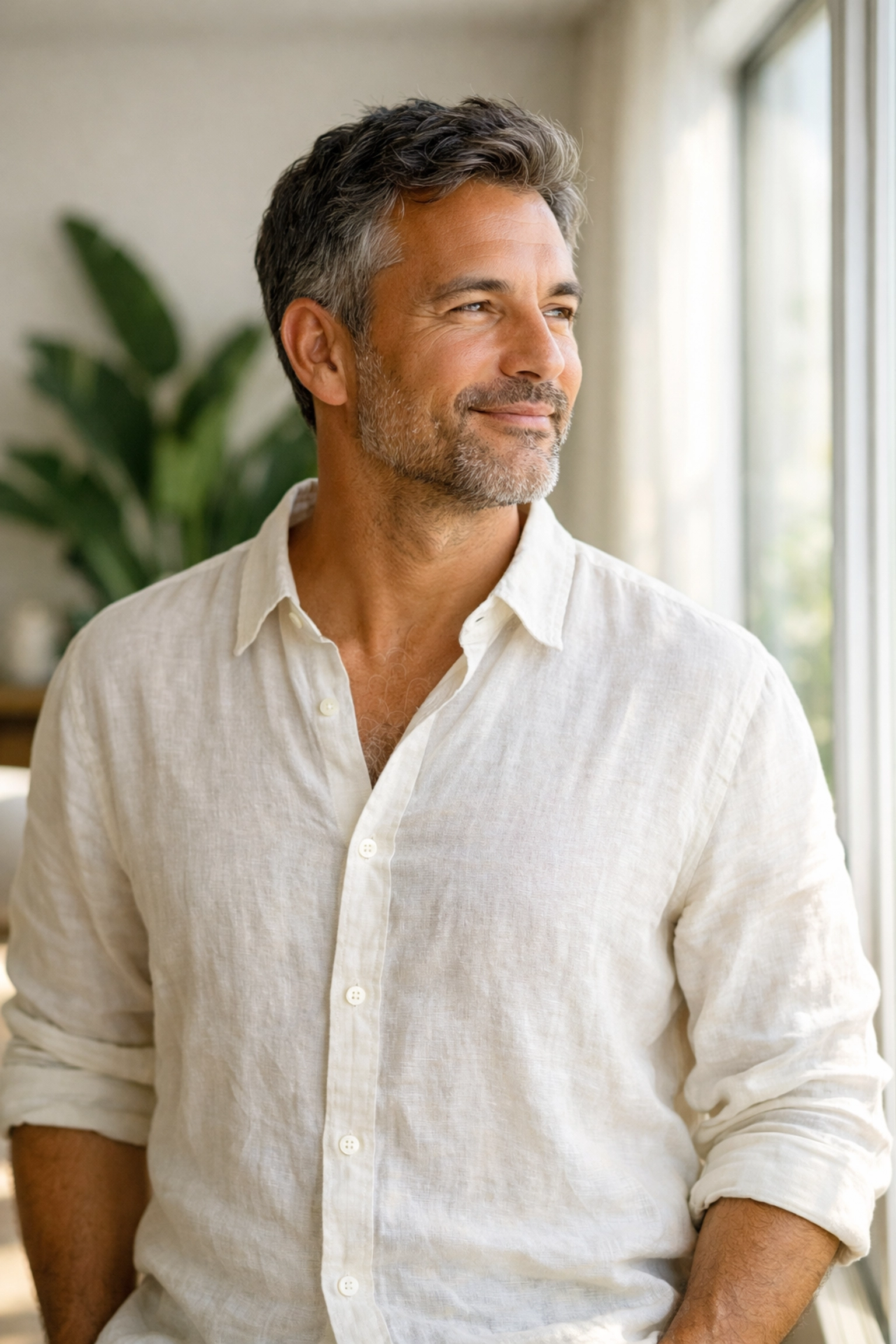 Confident man experiencing wellness and vitality using a medically supervised Wegovy alternative.