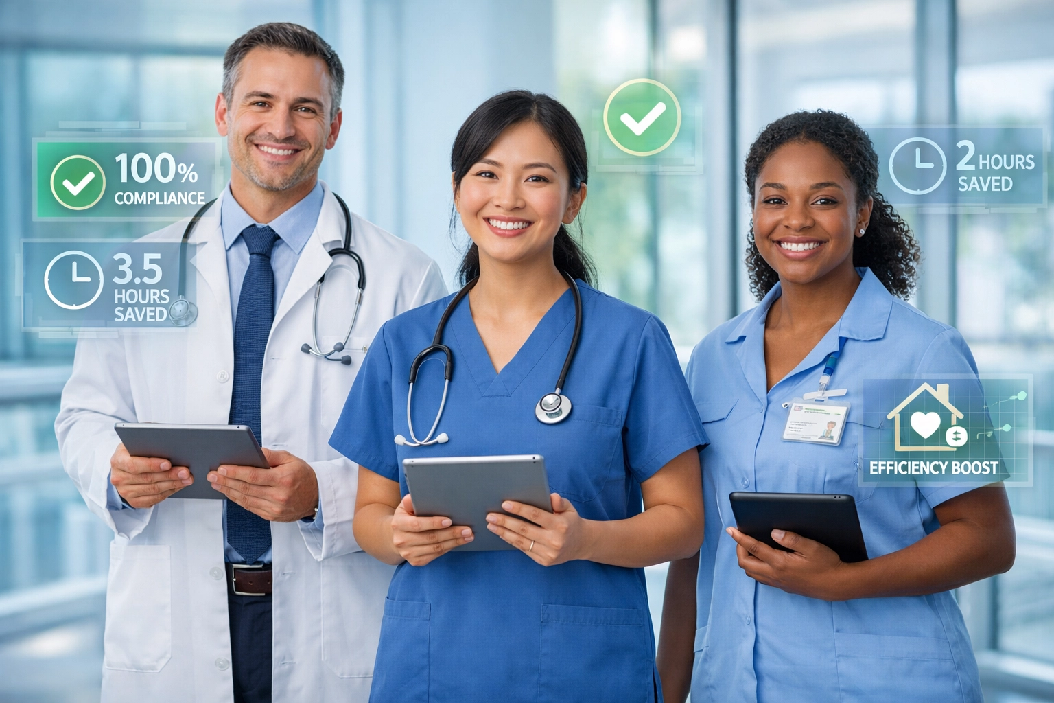 Healthcare providers using AI documentation software showing improved Medicare compliance metrics