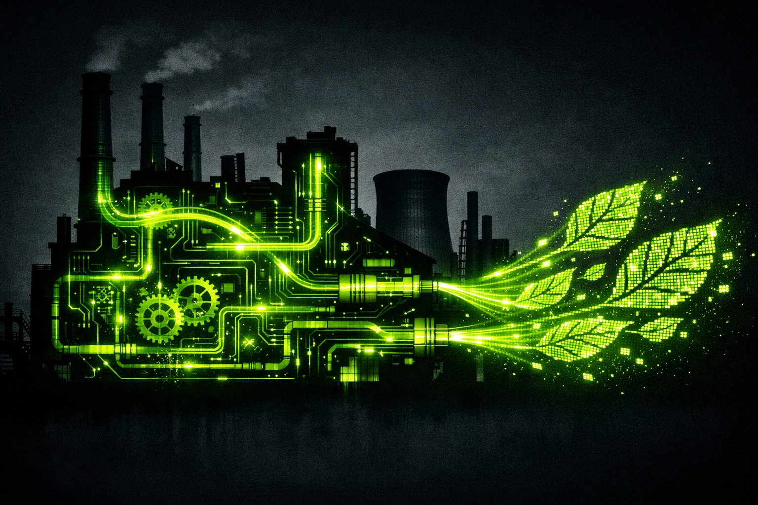 Ressourceneffizienz in der Produktion durch KI-gesteuertes Energiemanagement.