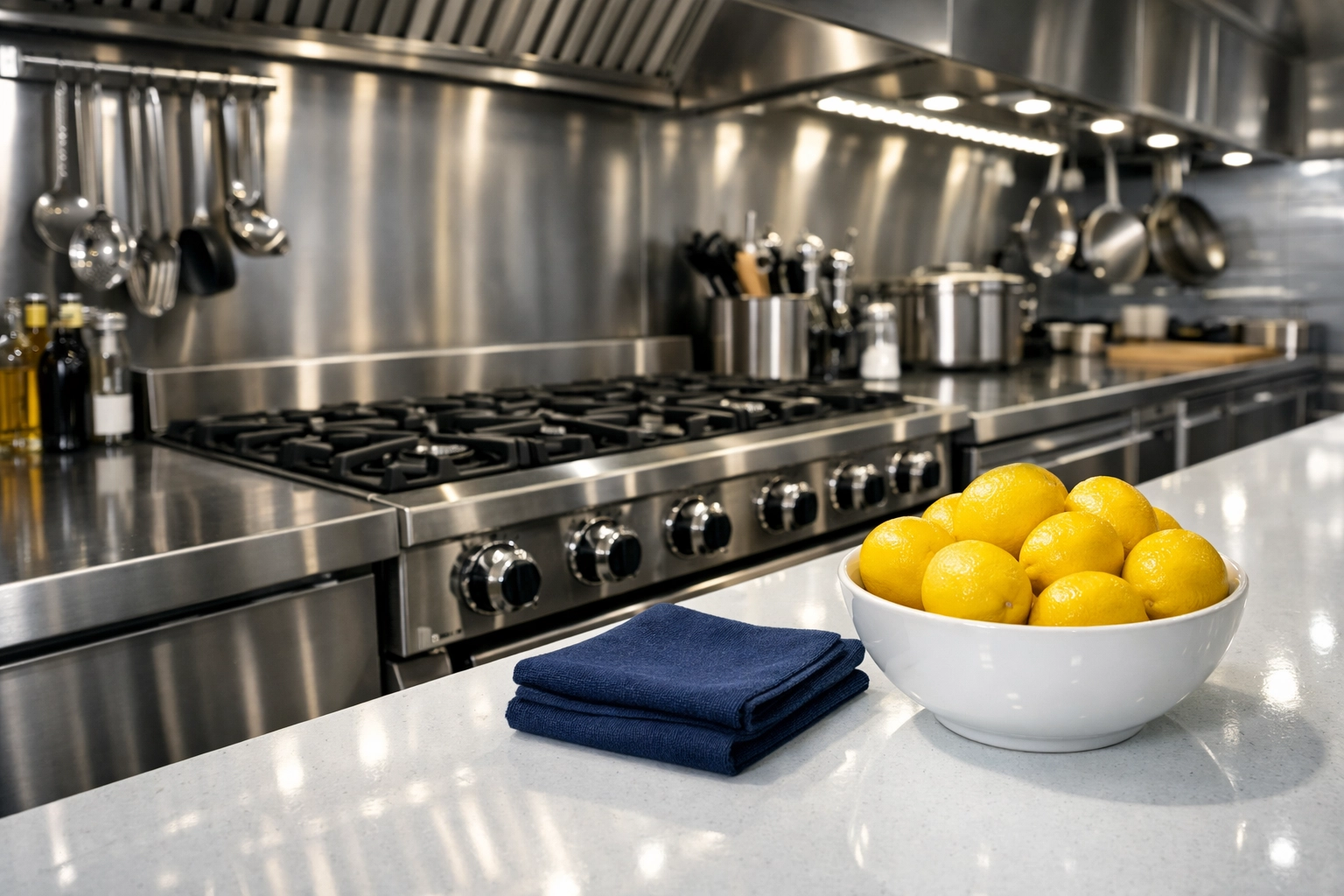 Sanitized and organized kitchen after a professional deep cleaning in North Andover service.