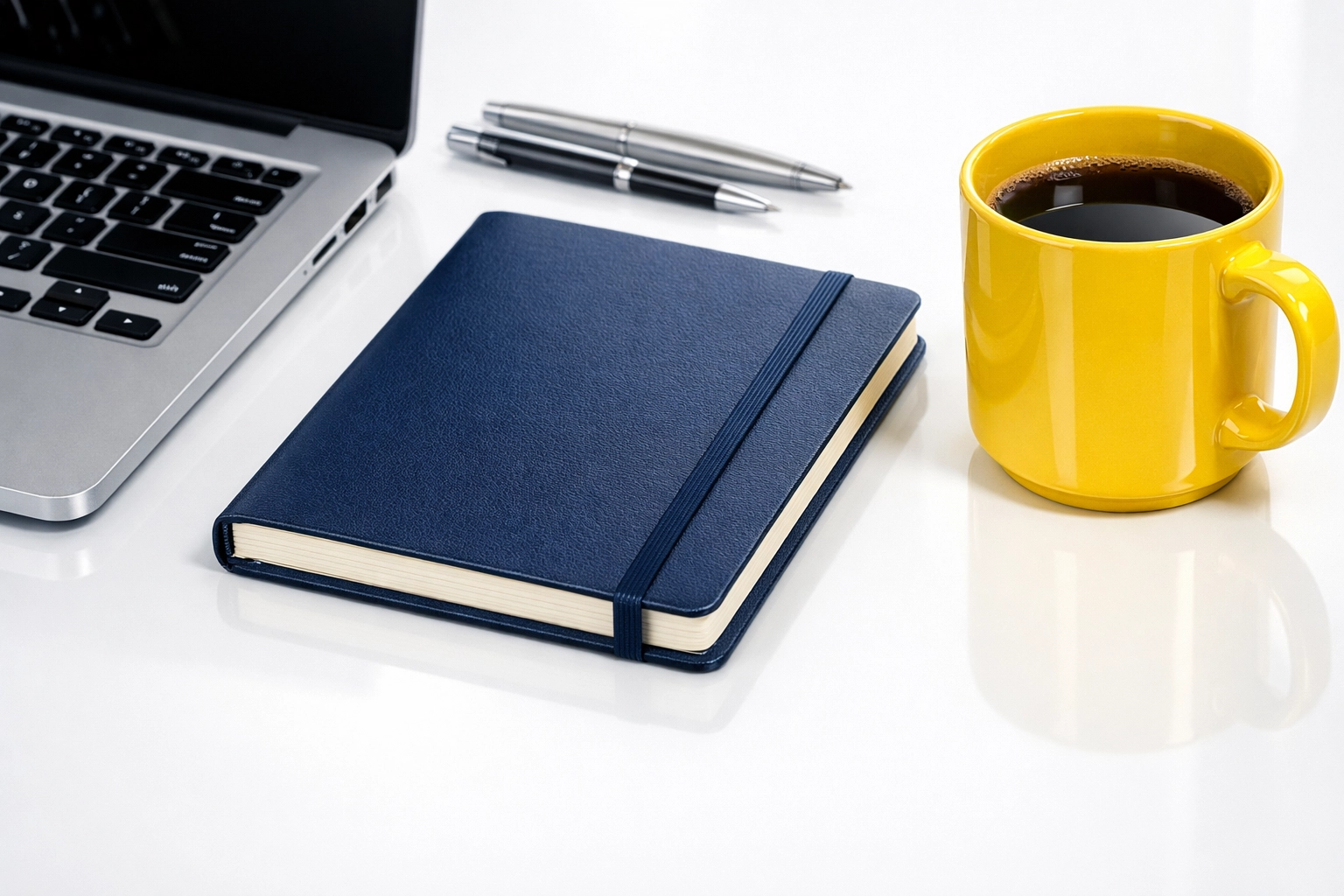 Close-up of a perfectly sanitized and organized executive desk highlighting expert commercial cleaning in Boxborough.