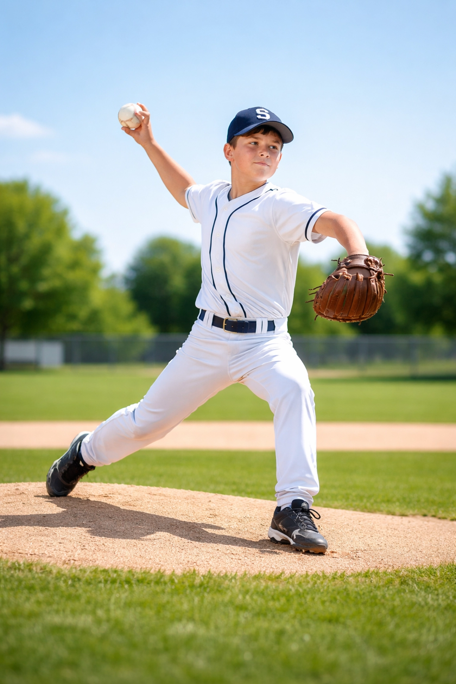 Teenager pitching in American Legion Baseball game representing youth mentorship programs