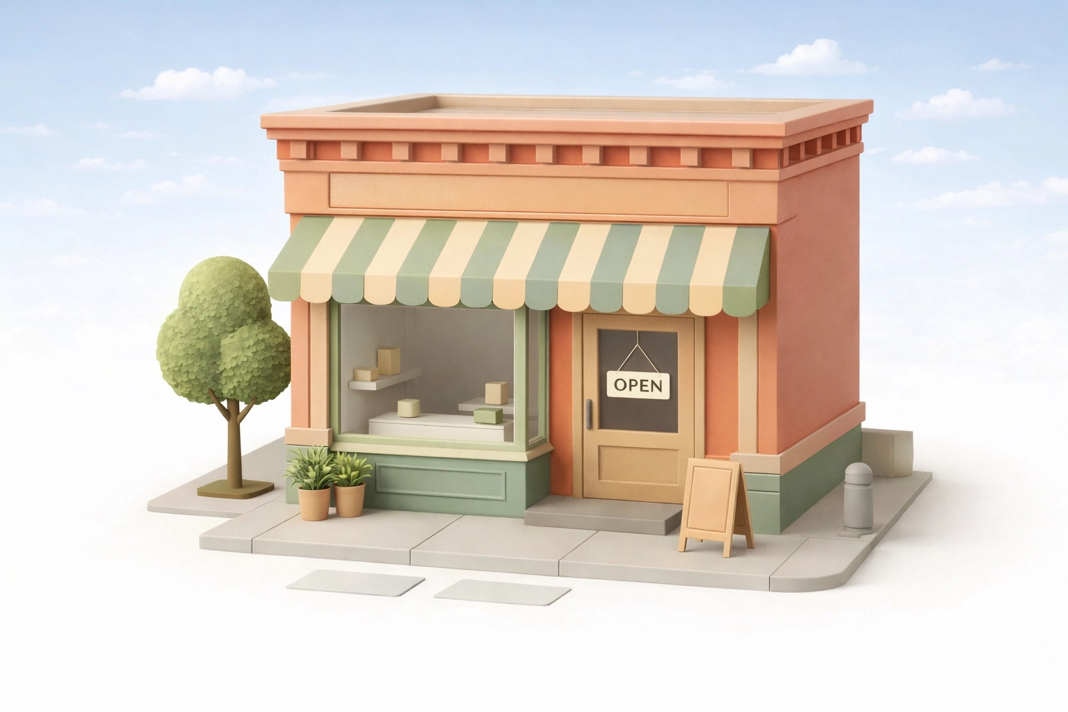 Local small business storefront representing NAP consistency across online listings