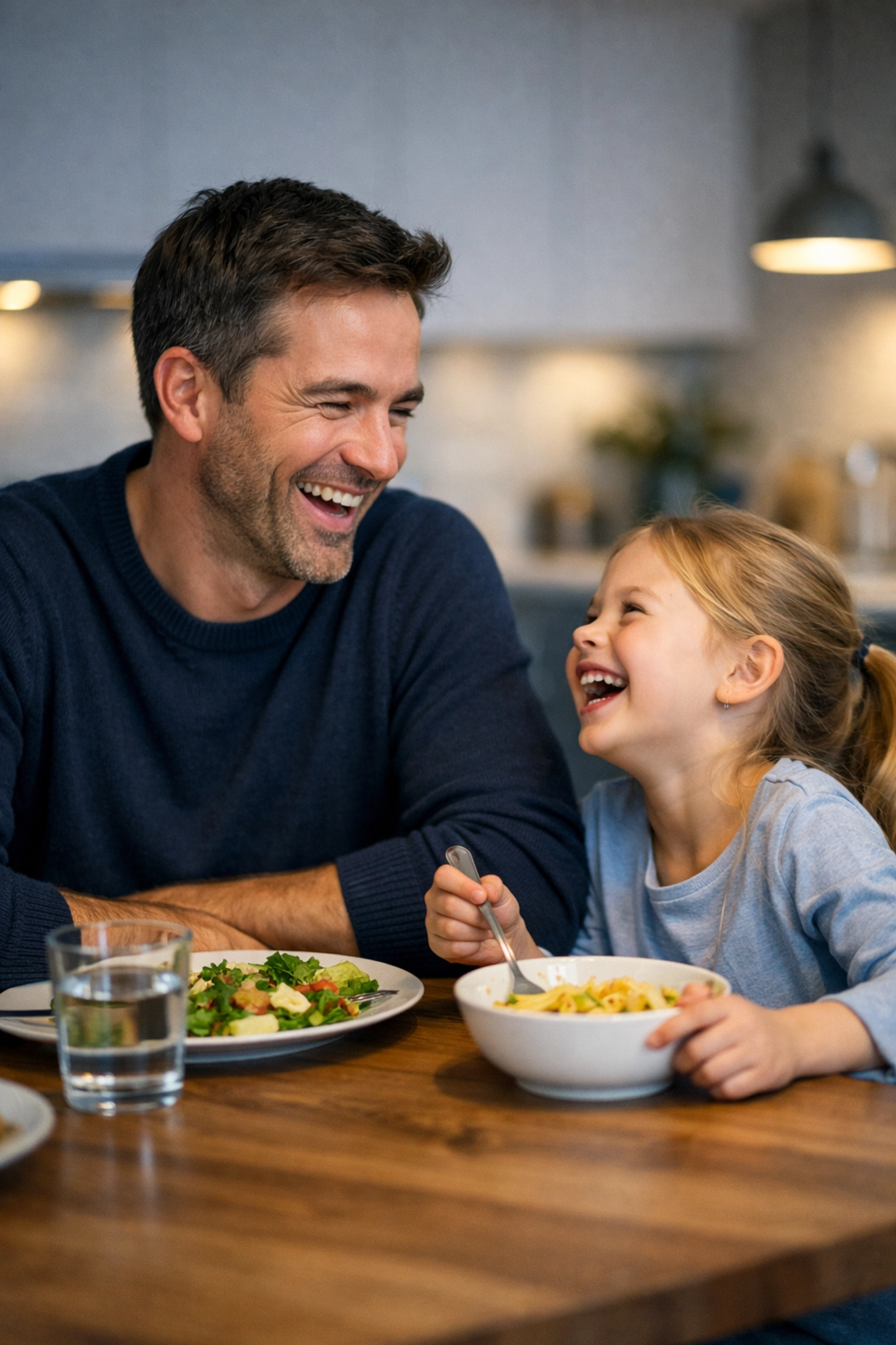 Clinician enjoying family time after using an AI SOAP note generator to reclaim 15 hours a week.