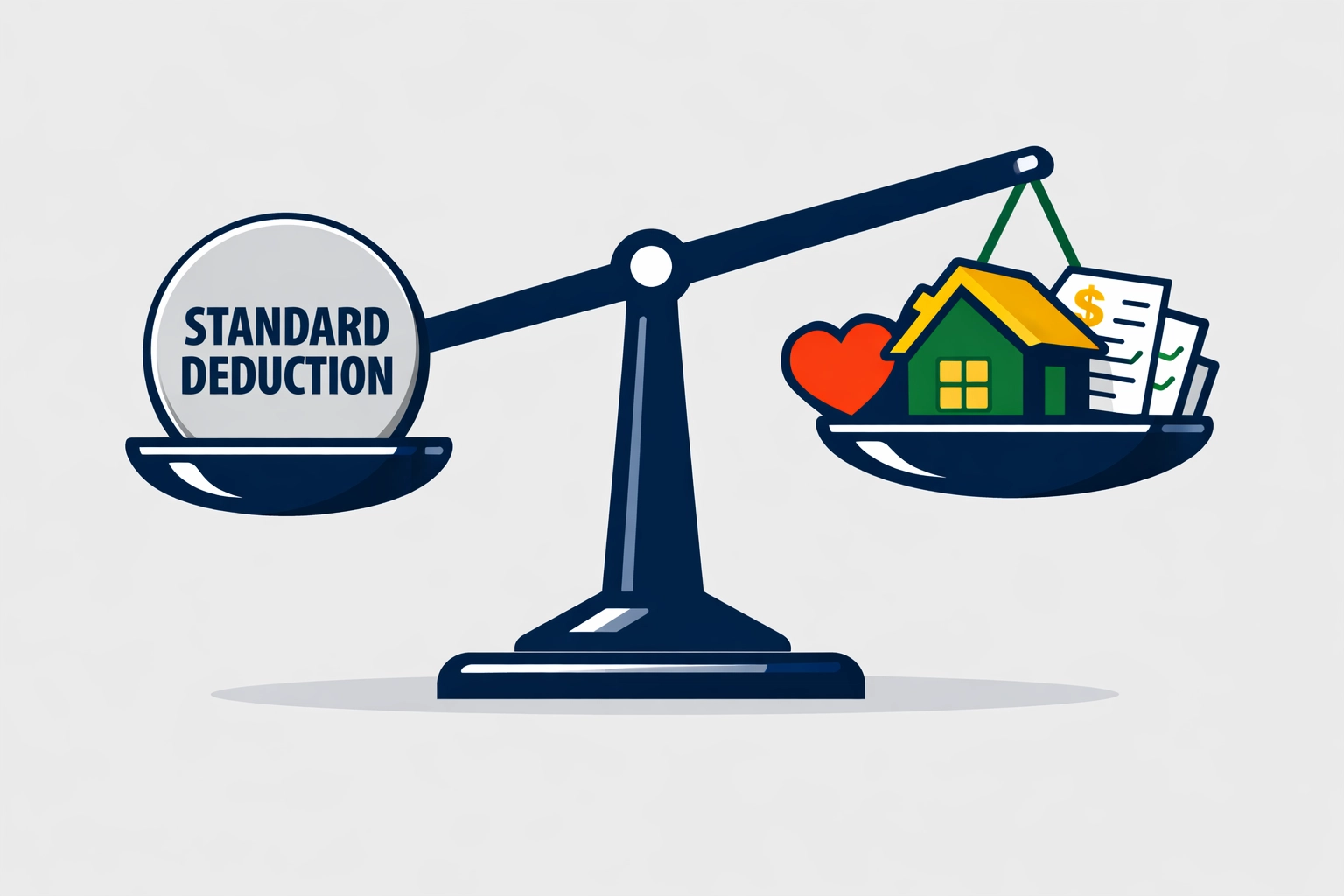 Comparing itemized deductions to the standard deduction to maximize your 2026 tax refund.