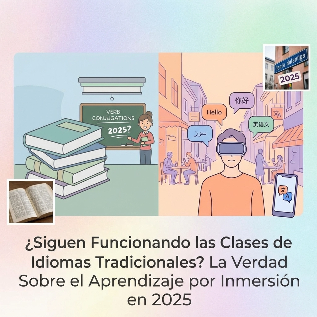 ¿Siguen Funcionando las Clases de Idiomas Tradicionales? La Verdad Sobre el Aprendizaje por Inmersión en 2025