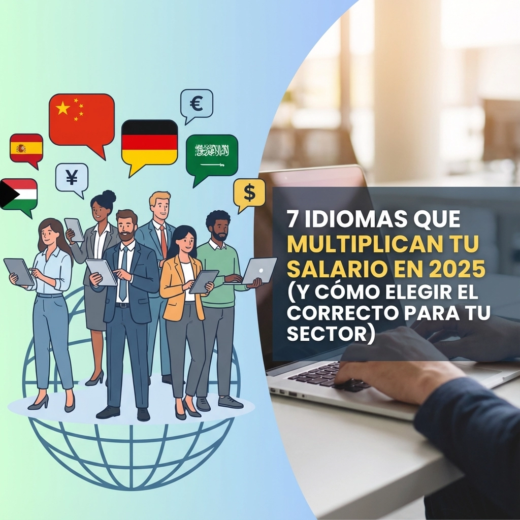 7 idiomas que multiplican tu salario en 2025 (y cómo elegir el correcto para tu sector)