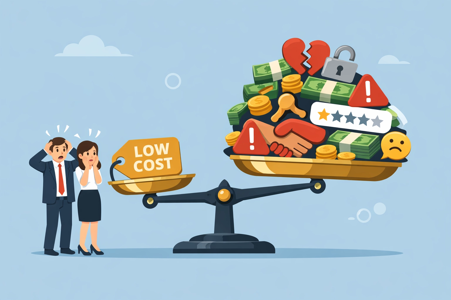Cost comparison showing authentication investment versus counterfeit consequences