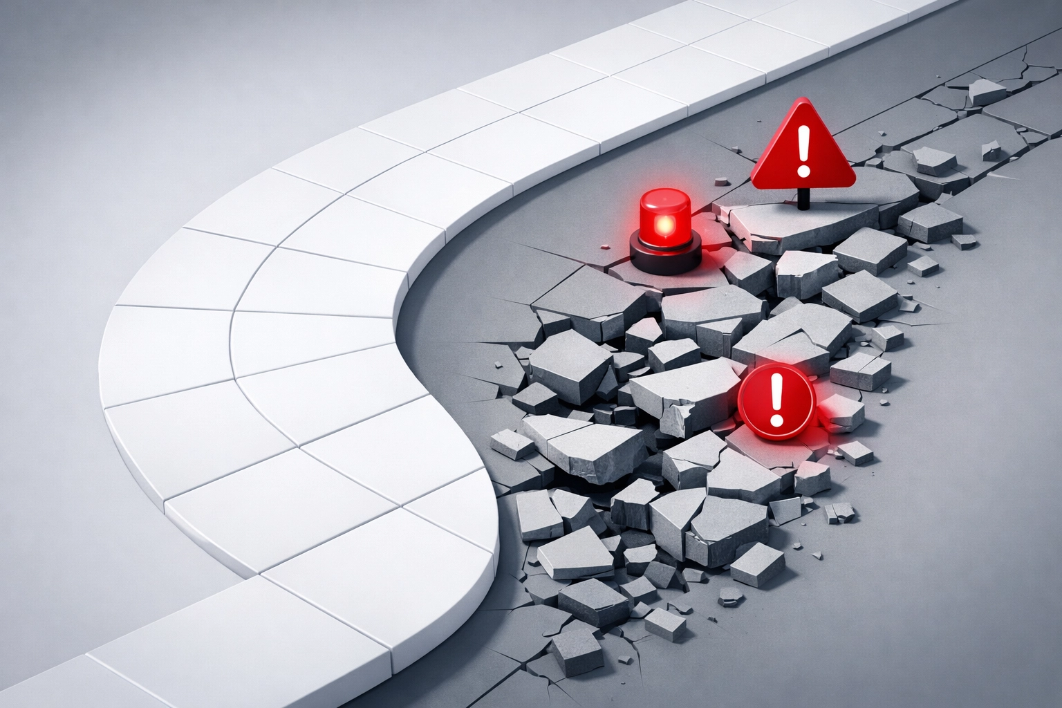 Visual representation of customer friction escalating from smooth service to broken experience