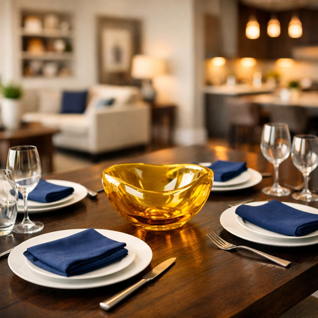 Impeccably organized dining area showcasing expert deep cleaning Lowell services for residential homes.