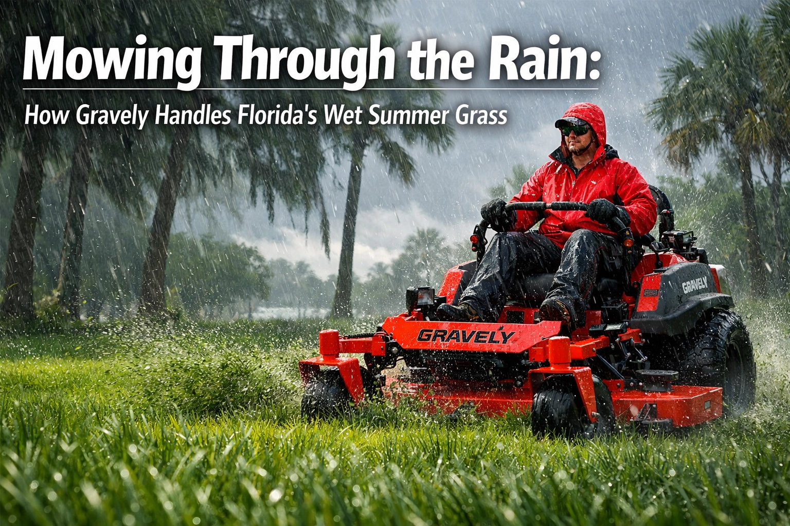 [HERO] Mowing Through the Rain: How Gravely Handles Florida's Wet Summer Grass