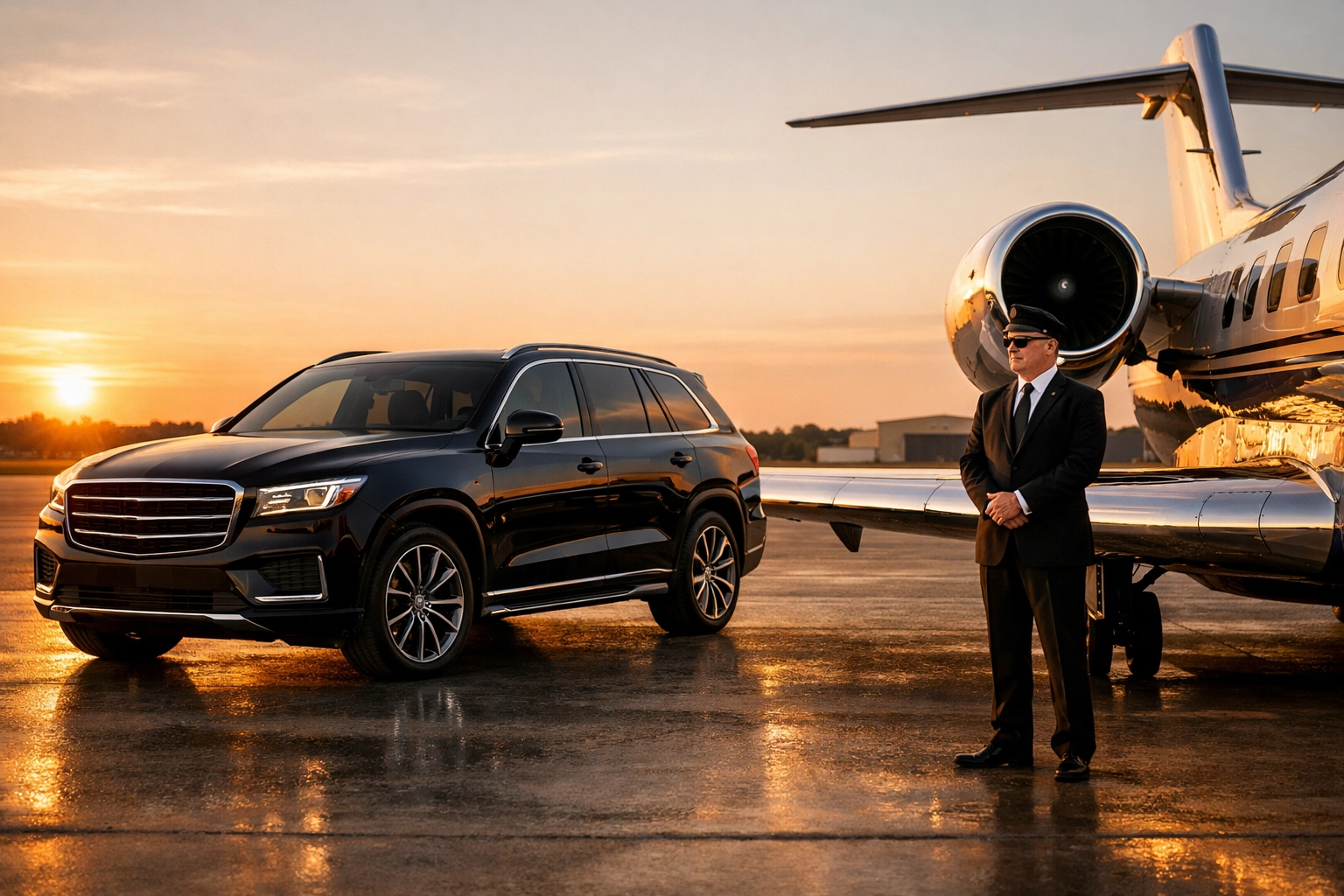 Luxury executive transportation and private jet logistics for high-stakes Super Bowl corporate travel management.