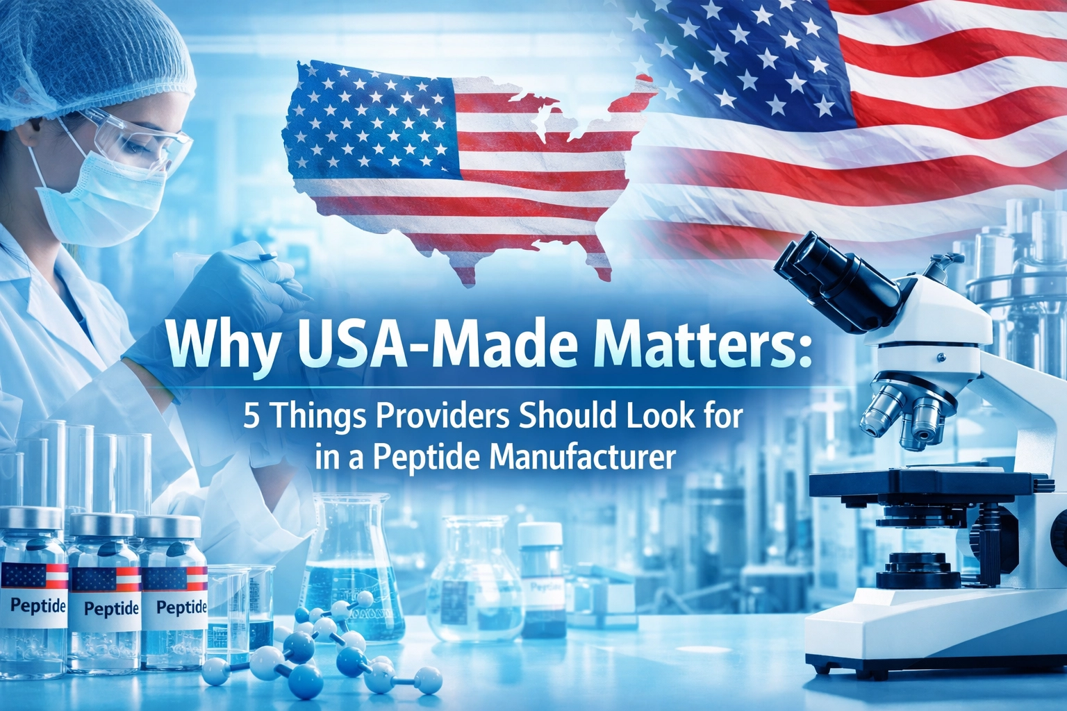 [HERO] Why USA-Made Matters: 5 Things Providers Should Look for in a Peptide Manufacturer
