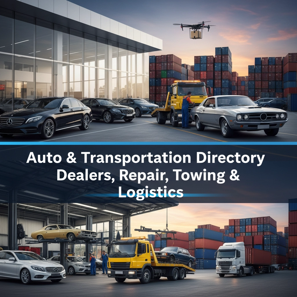 🚗 Auto  Transportation Directory – Dealers, Repair, Towing Logistics