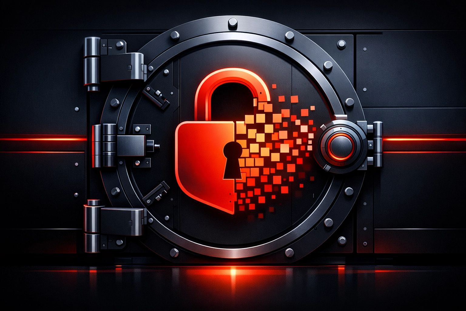 An unlocked digital padlock representing a website being fixed for Google search engine indexing.