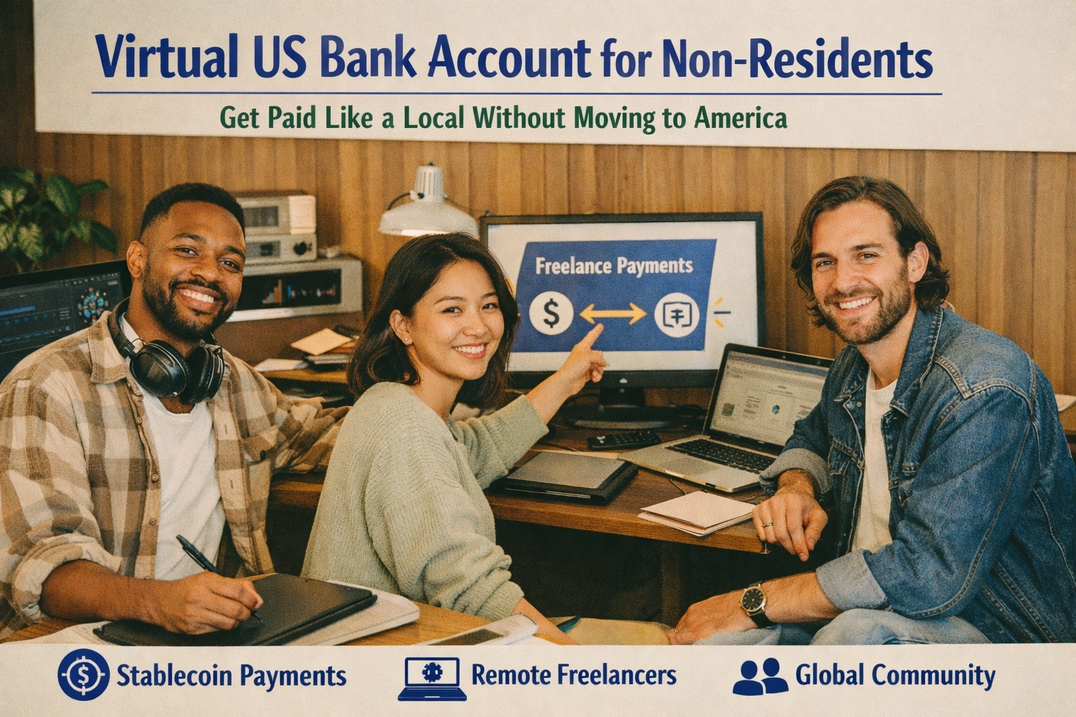 Virtual US Bank Account for Non-Residents: Get Paid Like a Local Without Moving to America