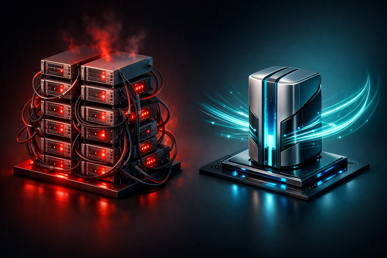 Apache vs LiteSpeed server architecture comparison showing efficiency and concurrent user handling