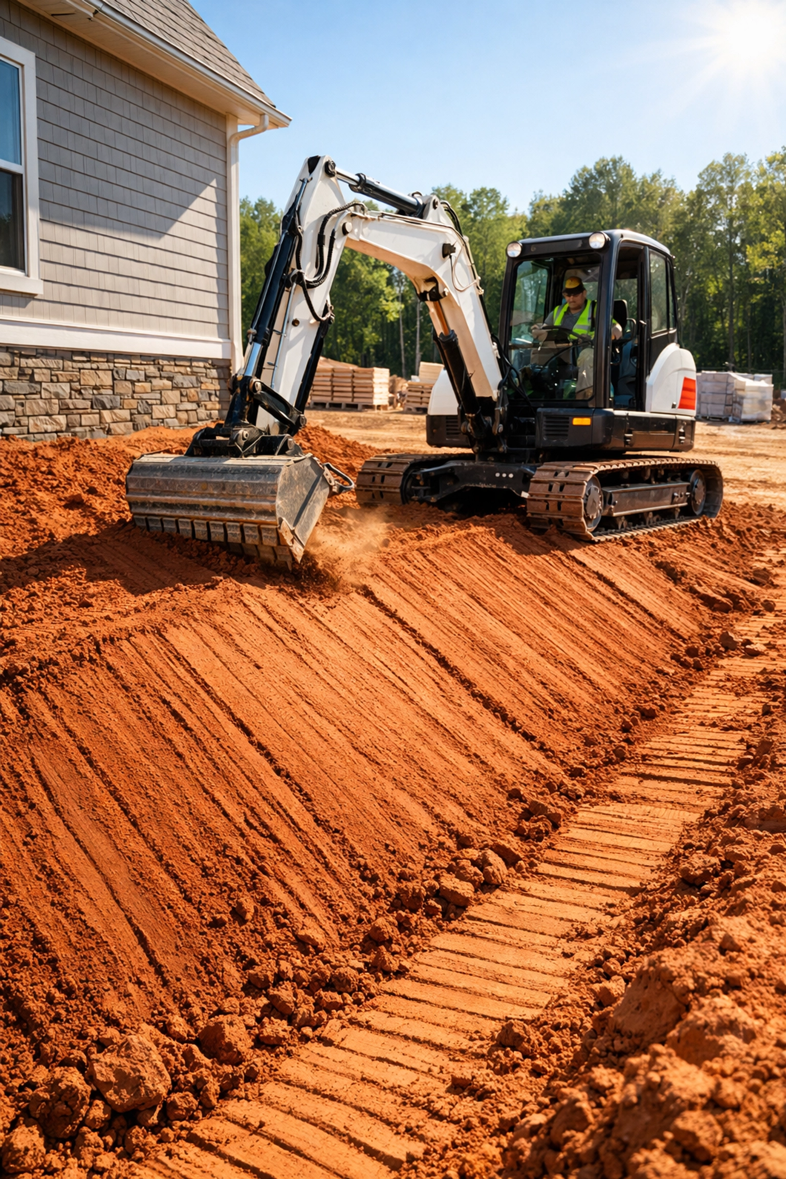 Expert excavation and hauling services for proper drainage and site preparation in Chattanooga.