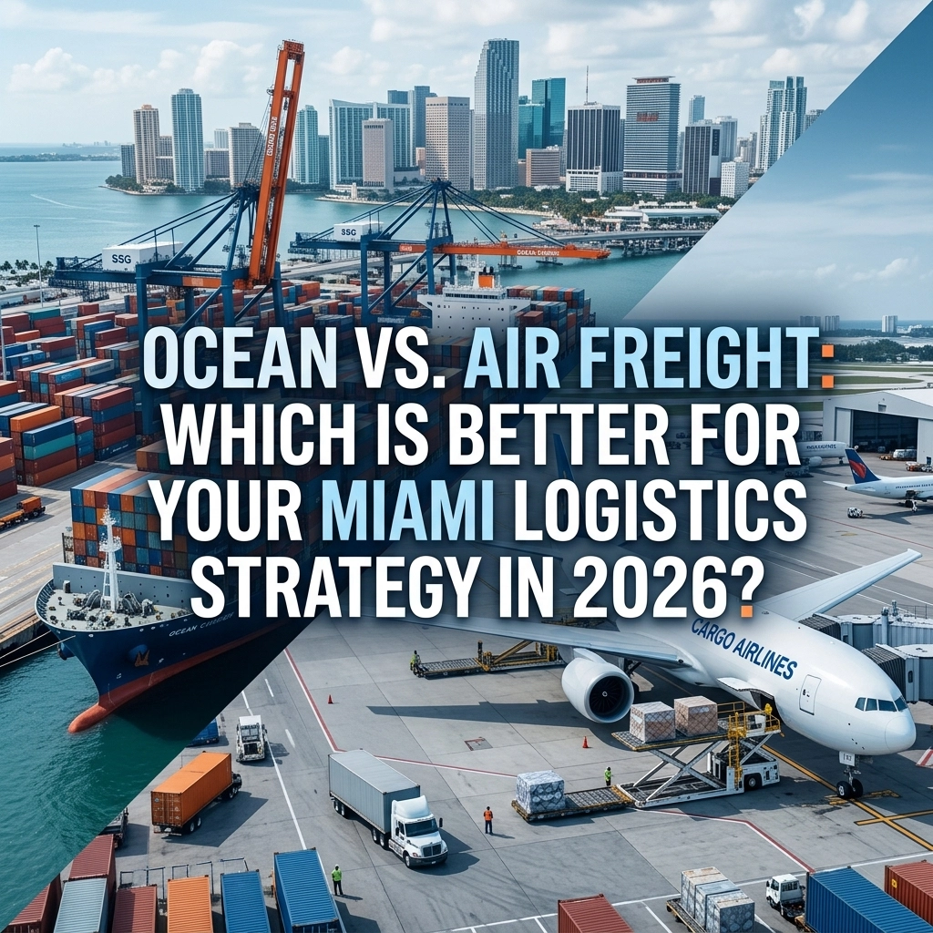 [HERO] Ocean vs. Air Freight: Which Is Better for Your Miami Logistics Strategy in 2026?