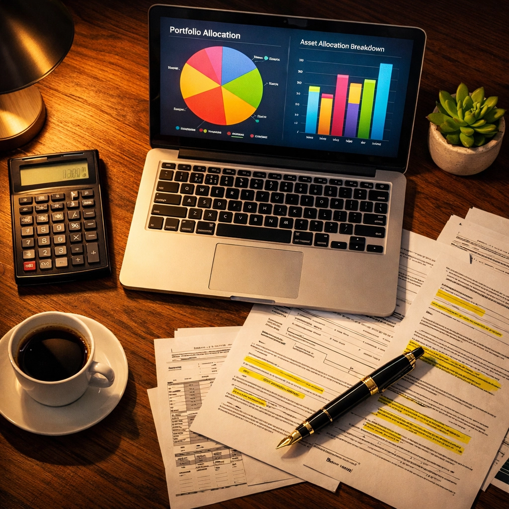 Investment portfolio analysis and strategic asset allocation planning