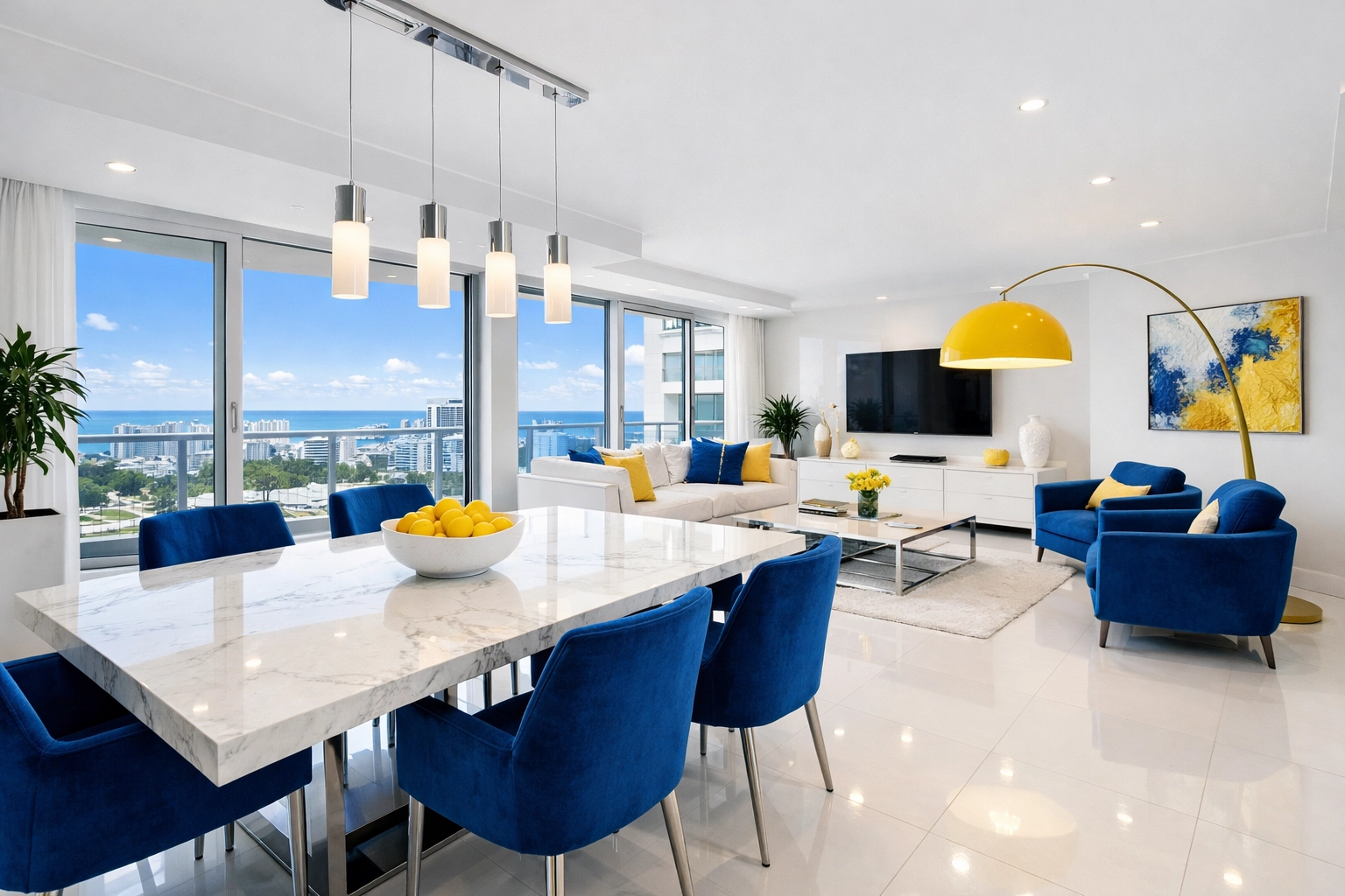 Immaculate open-concept apartment after professional deep cleaning services in Leominster MA.