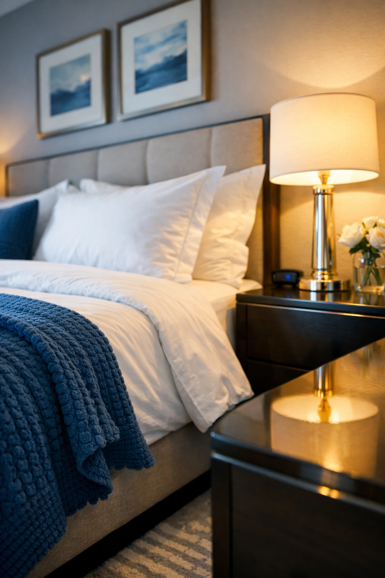 A dust-free, deep-cleaned bedroom in Massachusetts highlighting professional cleaning services near me.