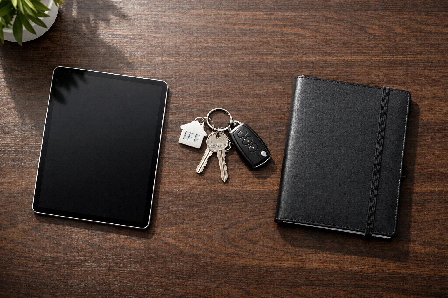 Organized property manager desk with keys ready for a streamlined tenant turnover.