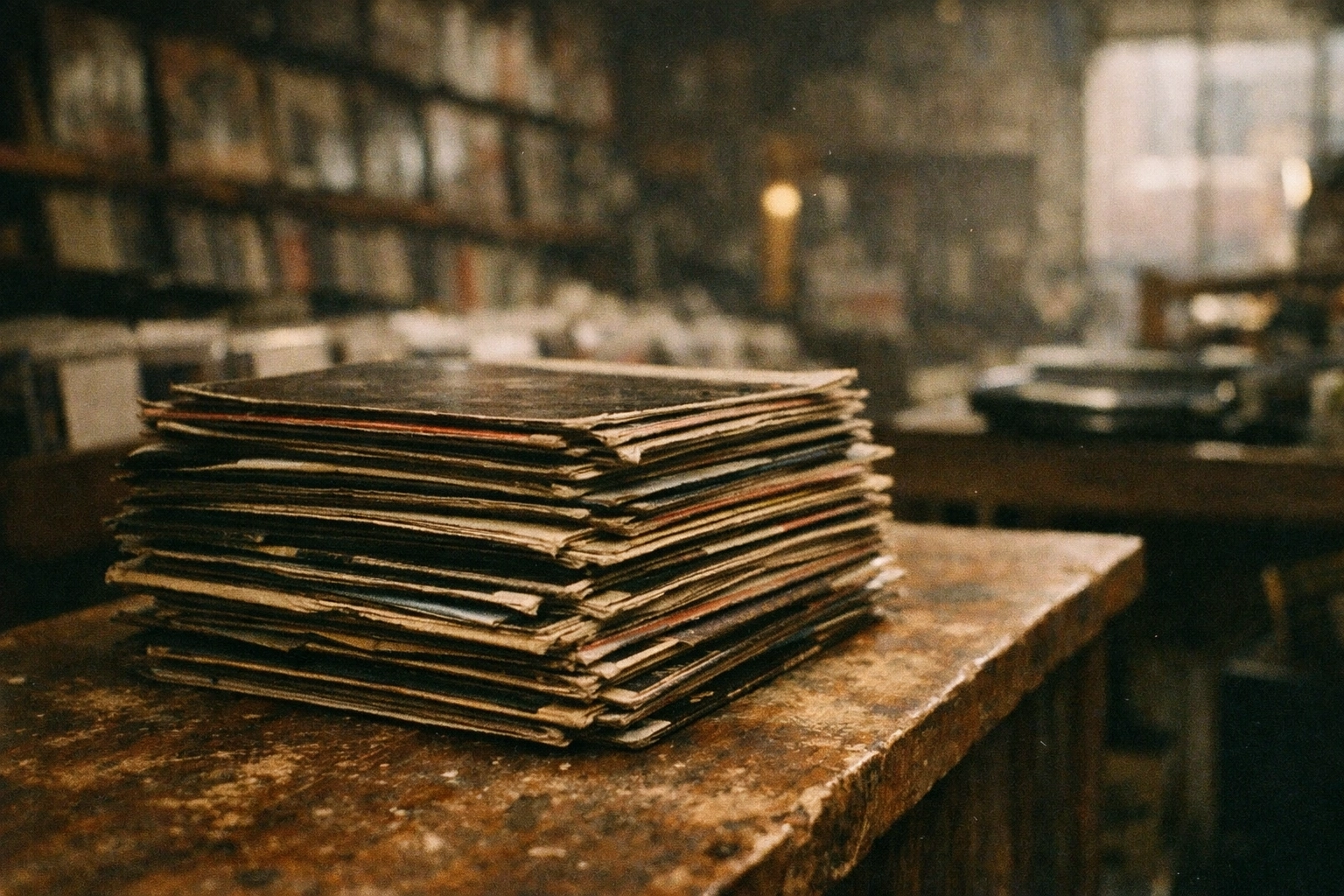 Customer holding vinyl at Hollywood location