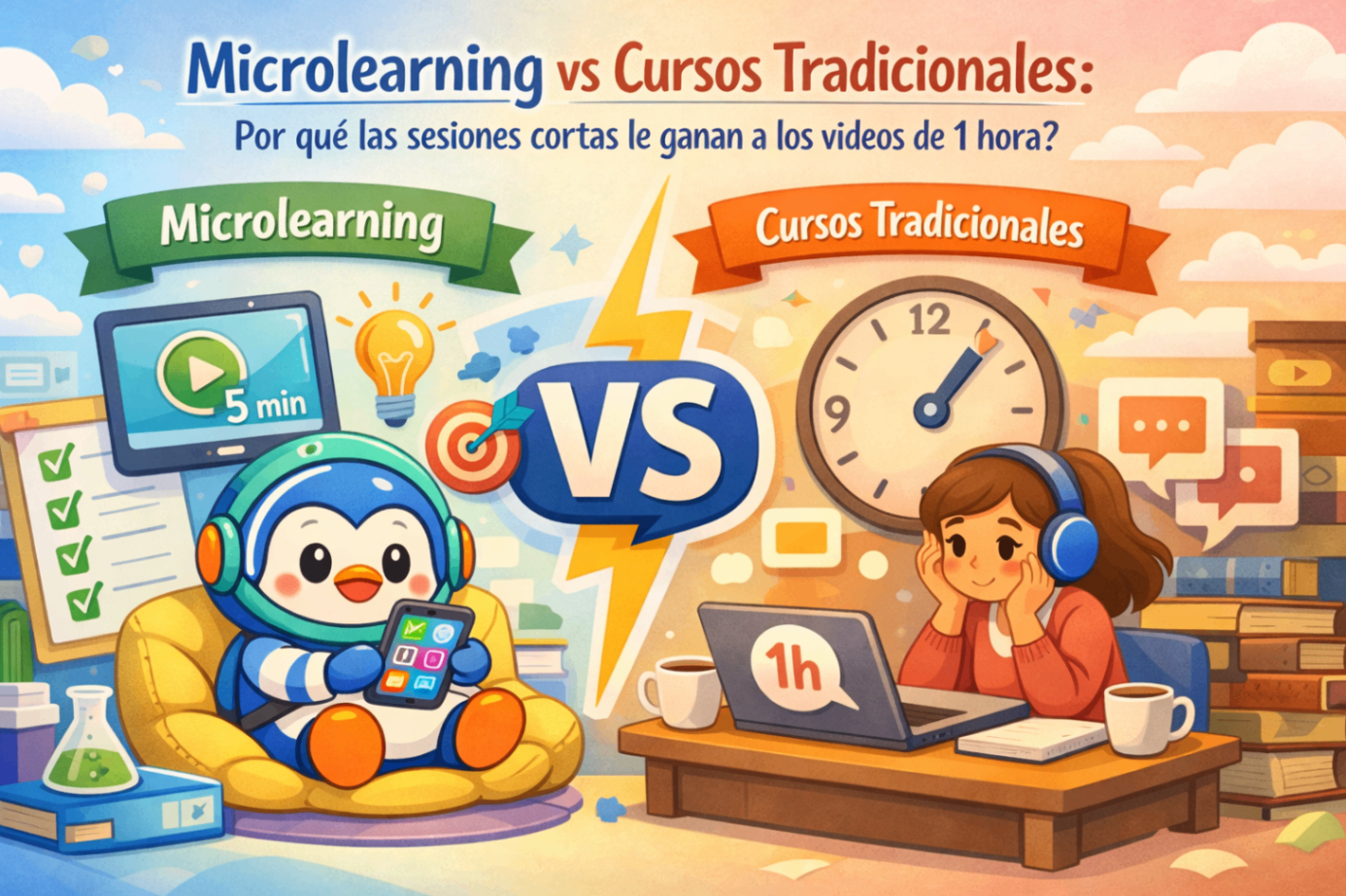 Microlearning vs. Cursos tradicionales