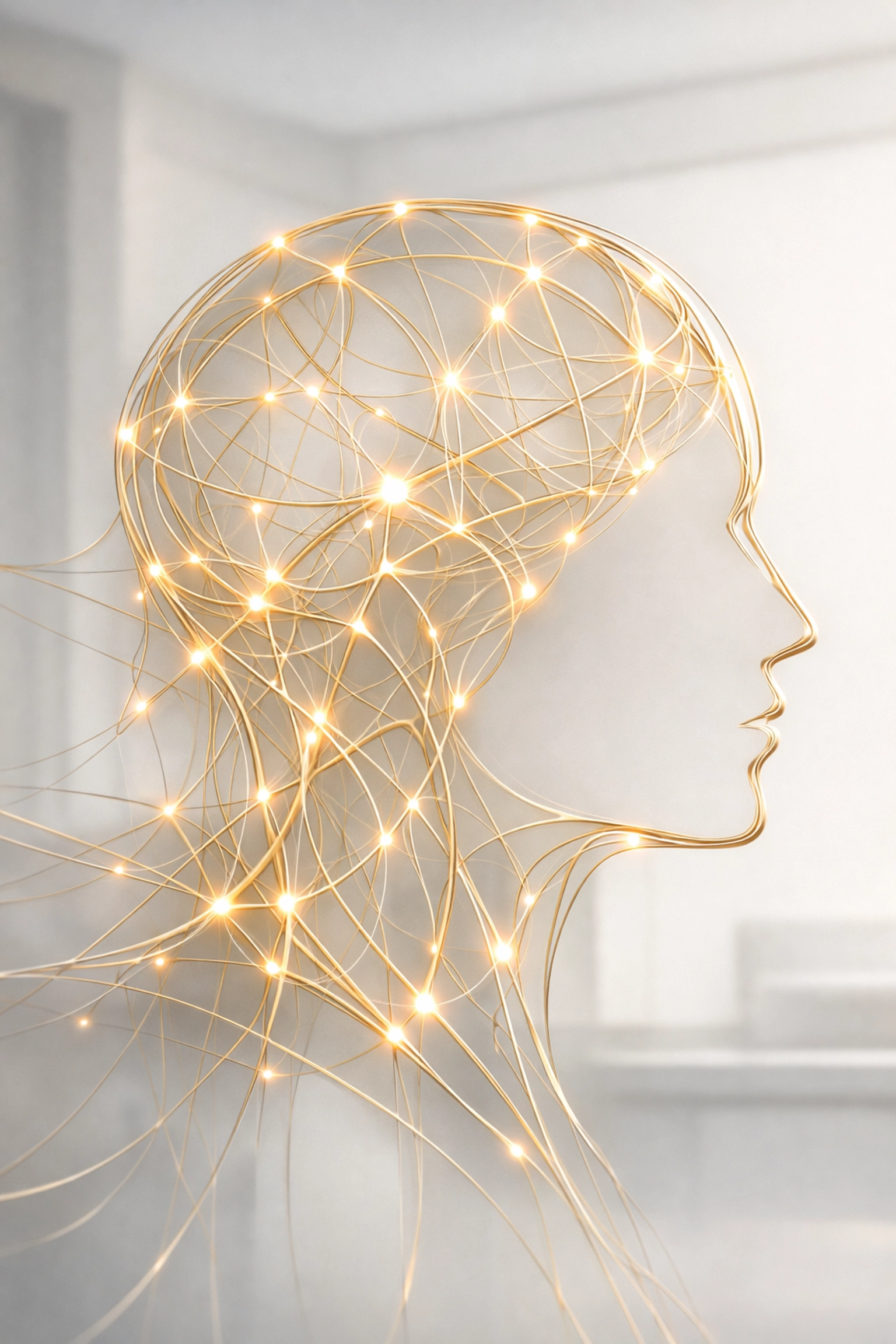 An interconnected human profile illustrating the systems biology approach to wellness at Spark Med Spa.