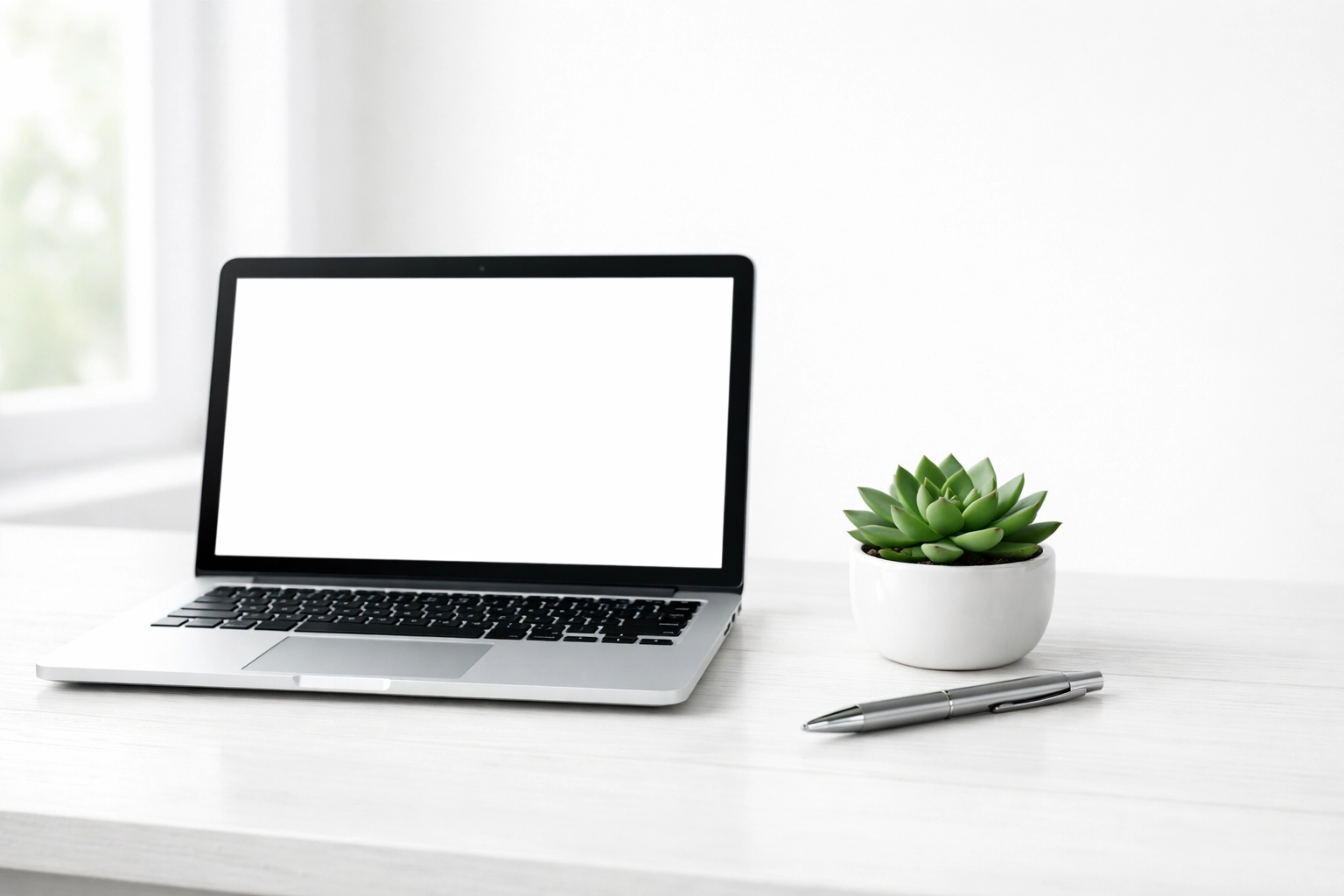 Professional desk setup showing clean Innisfil small business website design on a laptop.