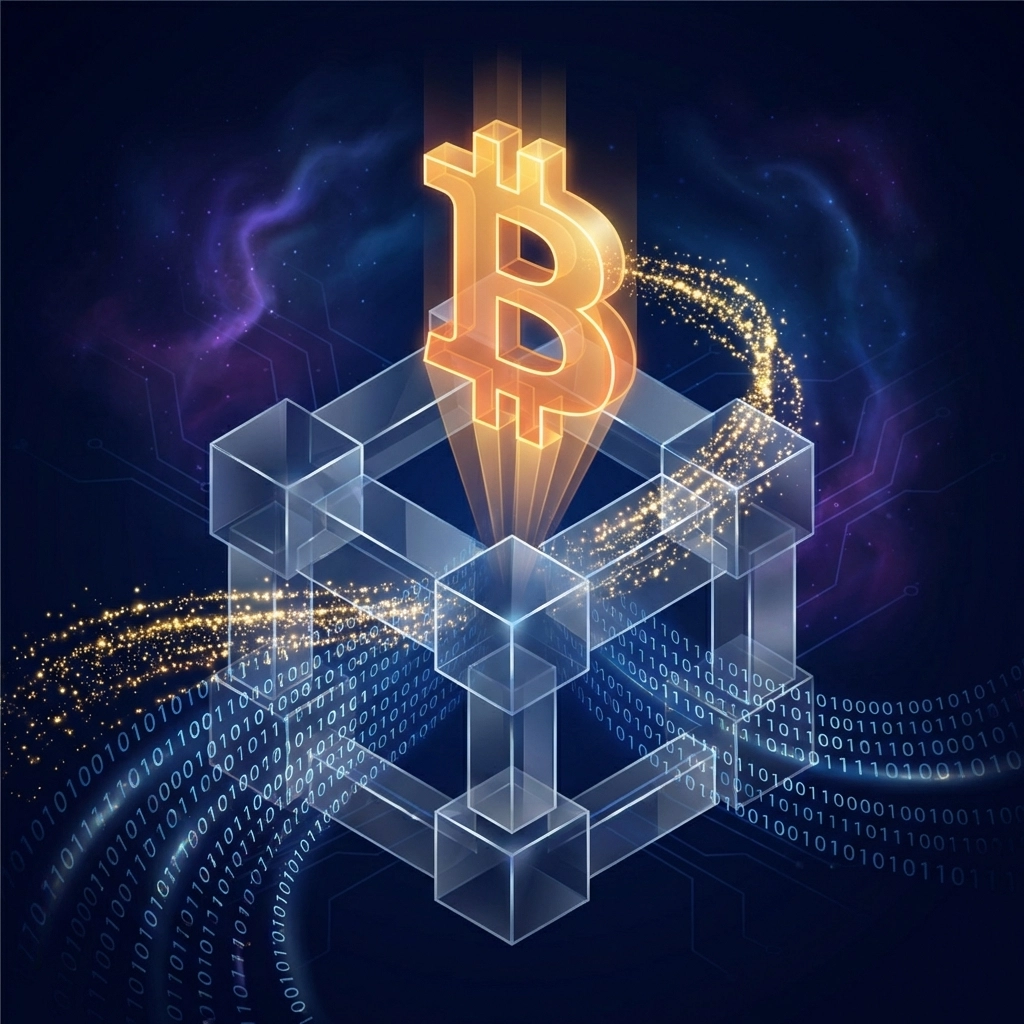 Bitcoin and blockchain technology highlighted as key digital assets in the innovative 40/30/30 investment portfolio.