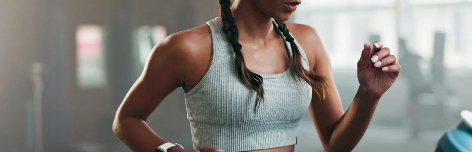 Focused runner moving with intention