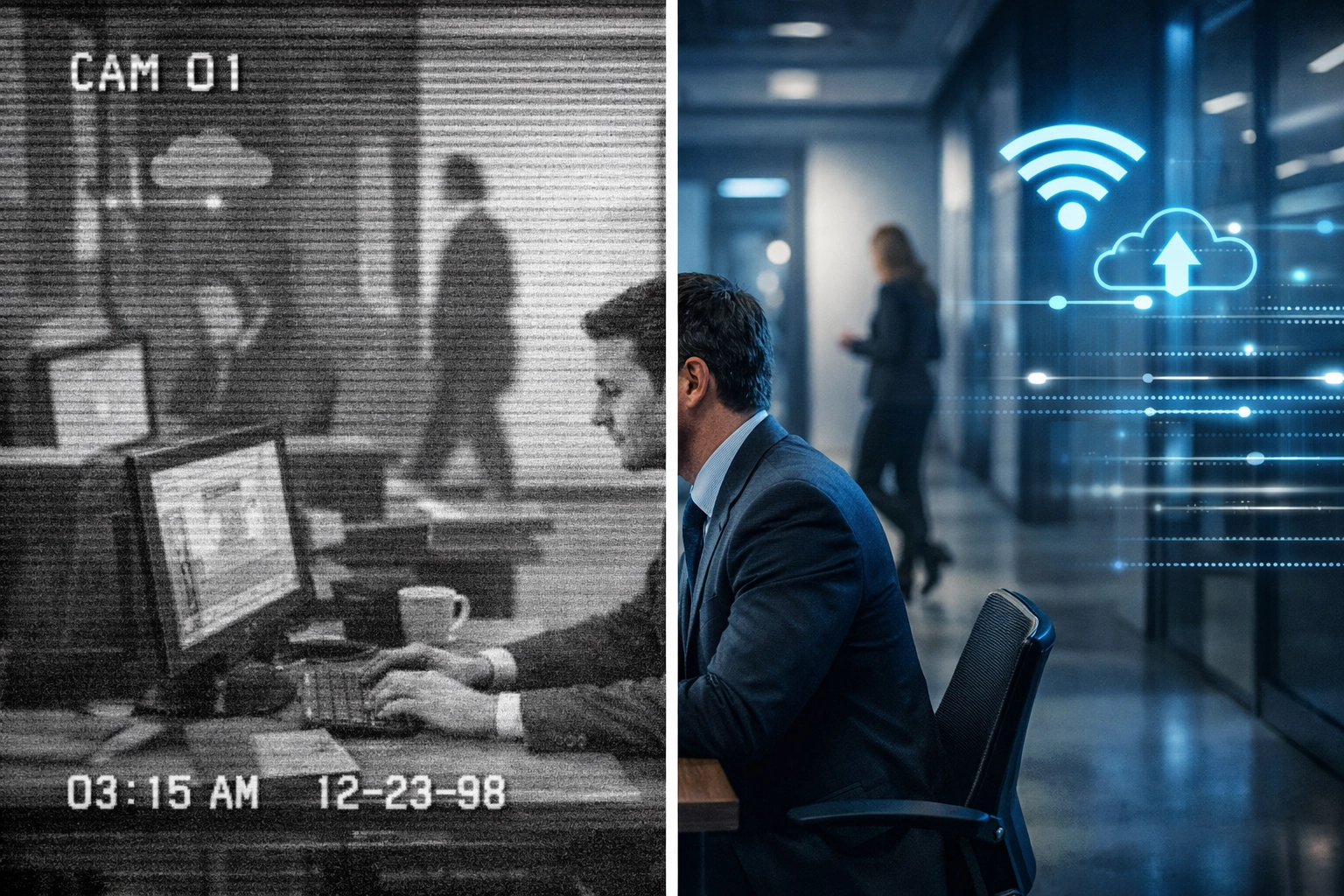 Comparison of outdated analog security cameras versus modern IP camera systems for 911 integration