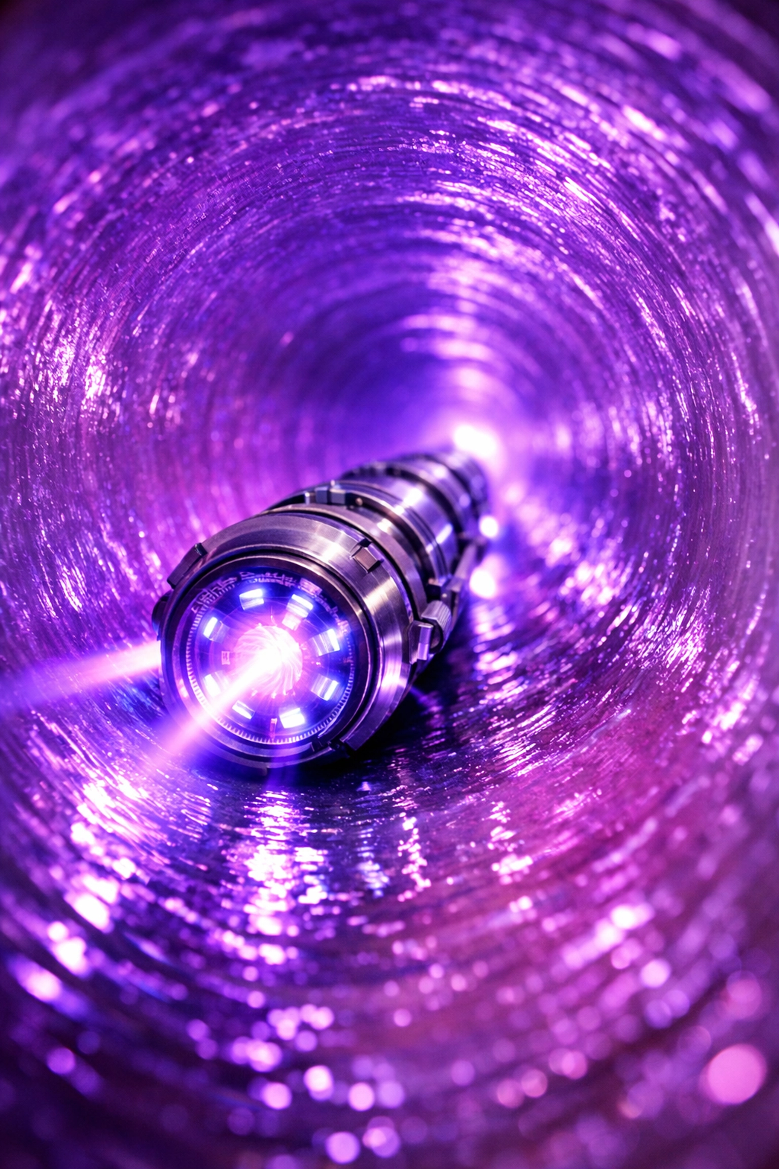 LightRay liner installation using UV-C light to cure a trenchless sewer pipe liner inside a 6-inch pipe.